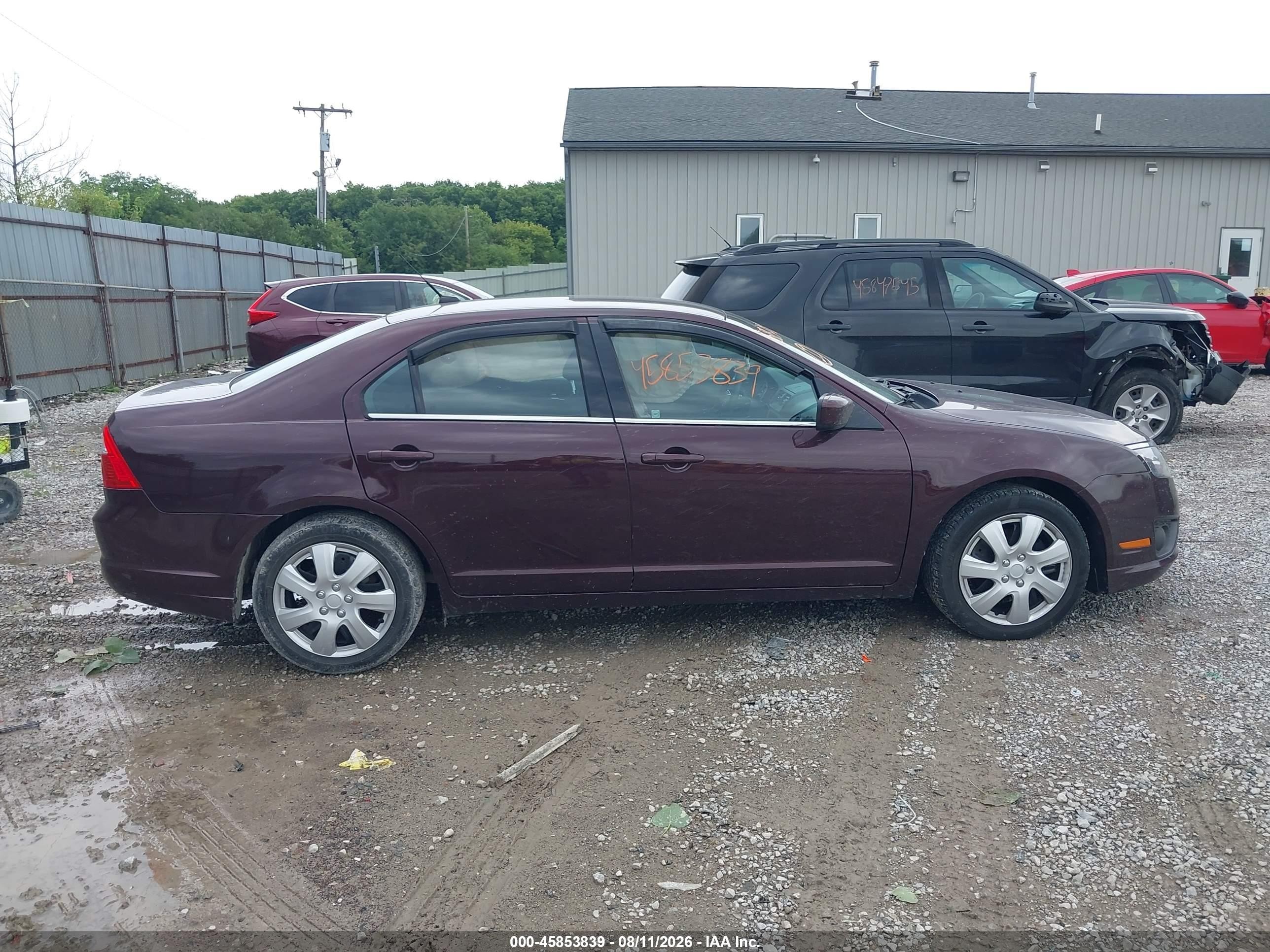 2011 Ford Fusion Se Maroon vin: 3FAHP0HA9BR250471