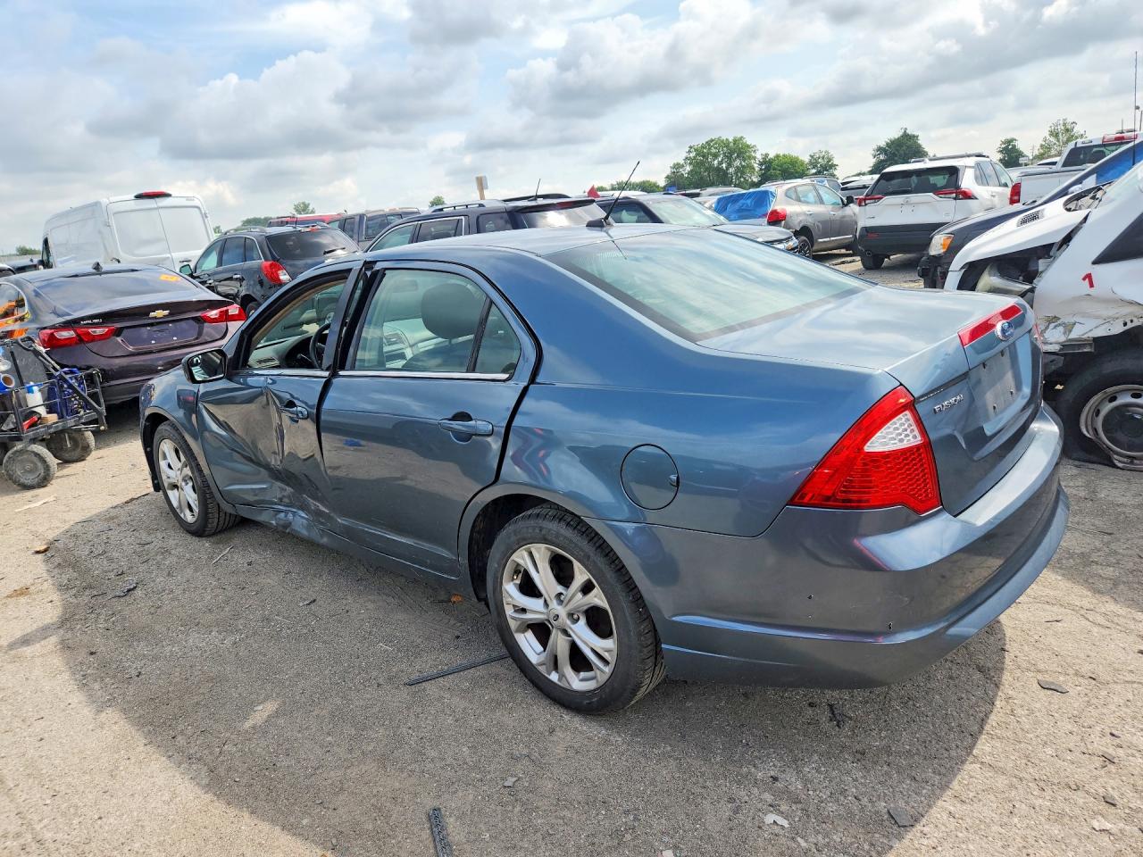 2012 Ford Fusion Se Blue vin: 3FAHP0HA9CR104685