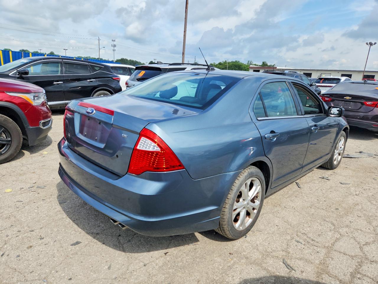 2012 Ford Fusion Se Blue vin: 3FAHP0HA9CR104685