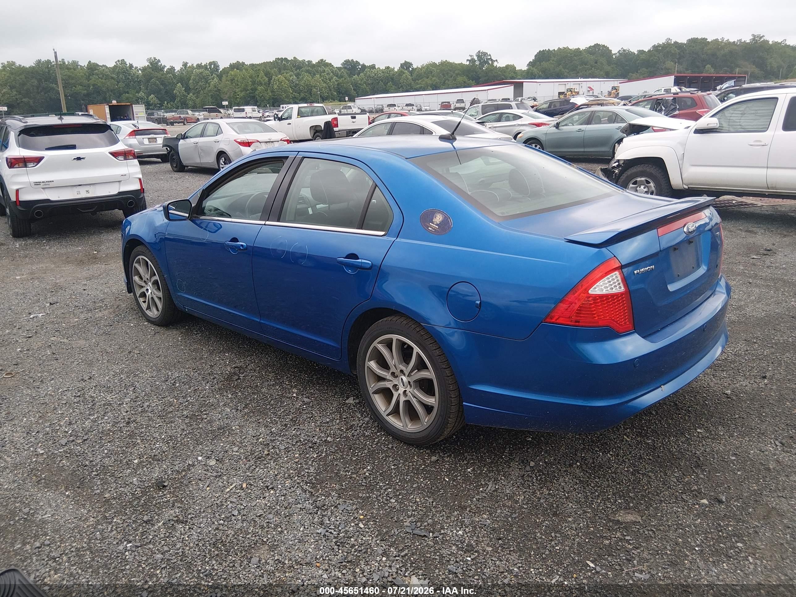 2012 Ford Fusion Se Blue vin: 3FAHP0HA9CR122216