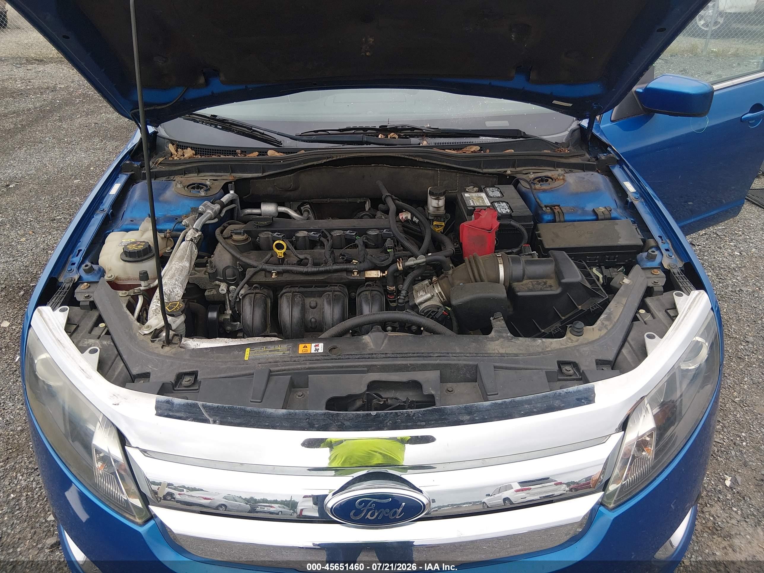 2012 Ford Fusion Se Blue vin: 3FAHP0HA9CR122216