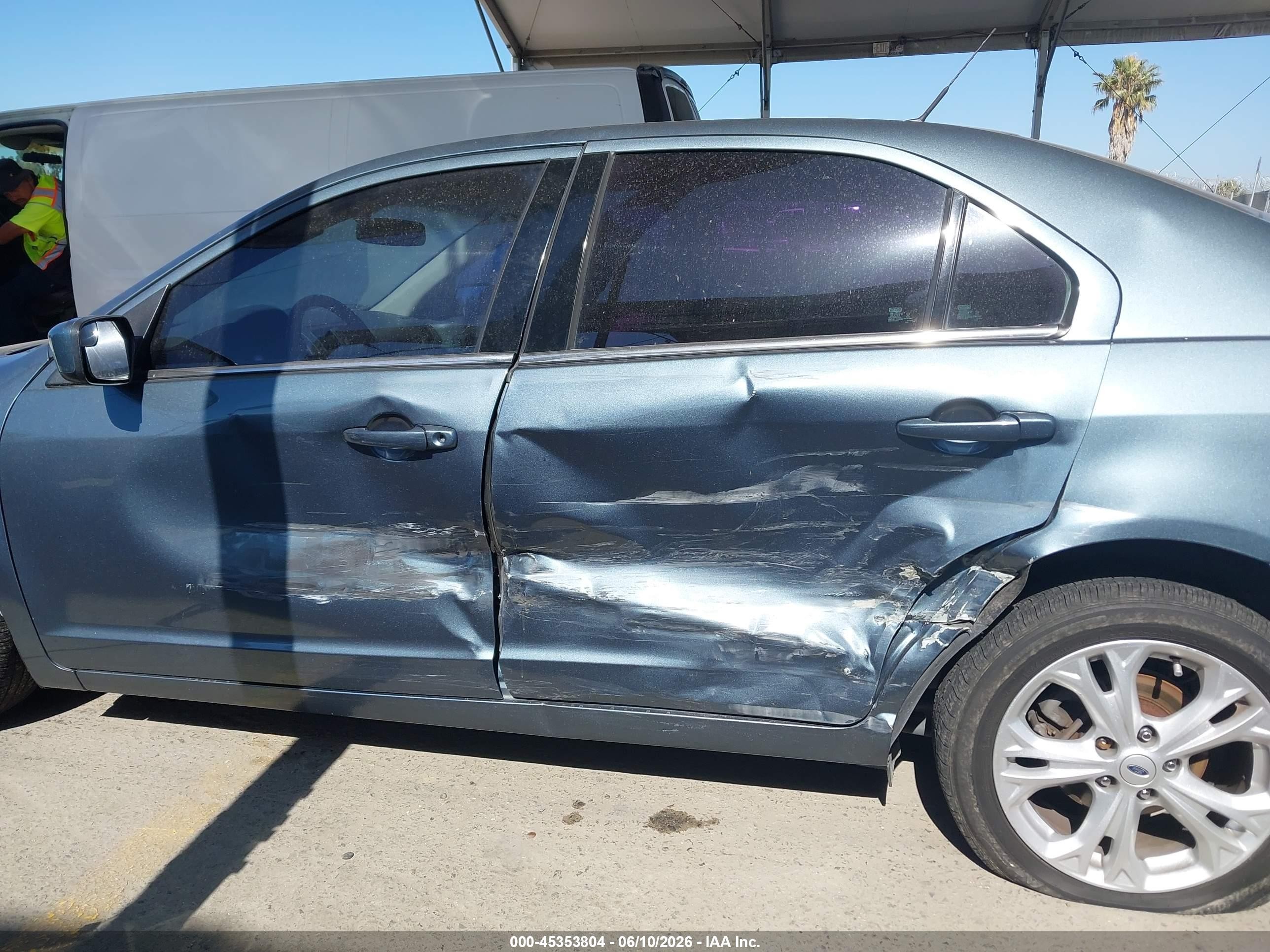 2012 Ford Fusion Se Blue vin: 3FAHP0HA9CR188457