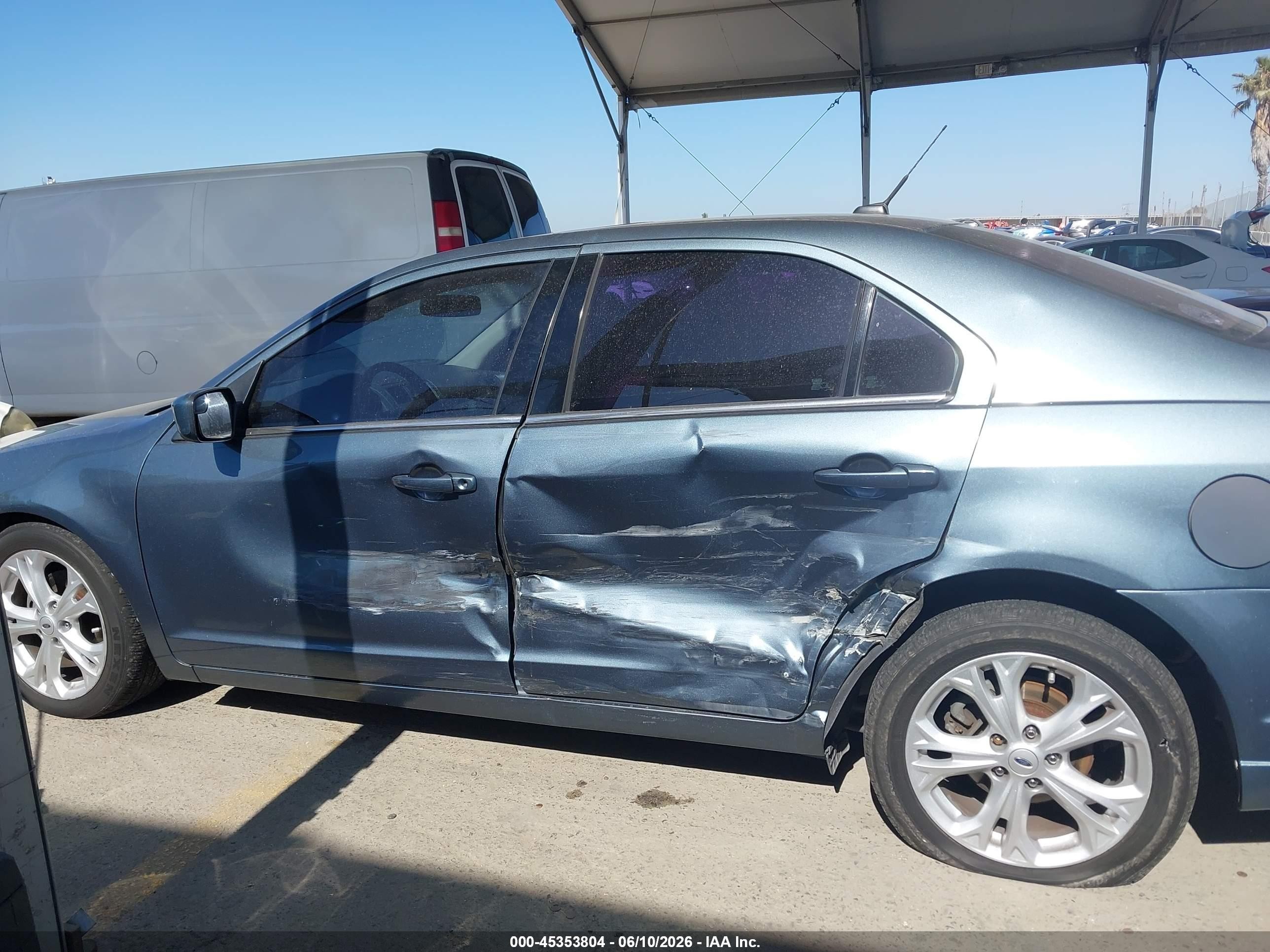 2012 Ford Fusion Se Blue vin: 3FAHP0HA9CR188457