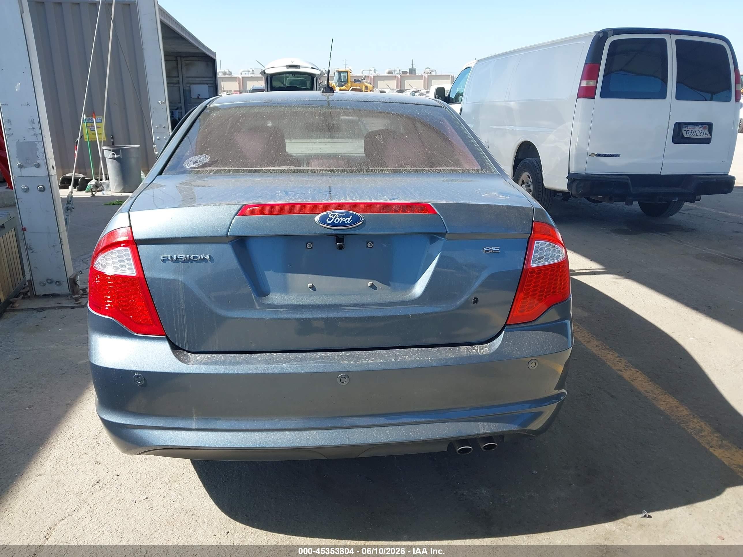 2012 Ford Fusion Se Blue vin: 3FAHP0HA9CR188457