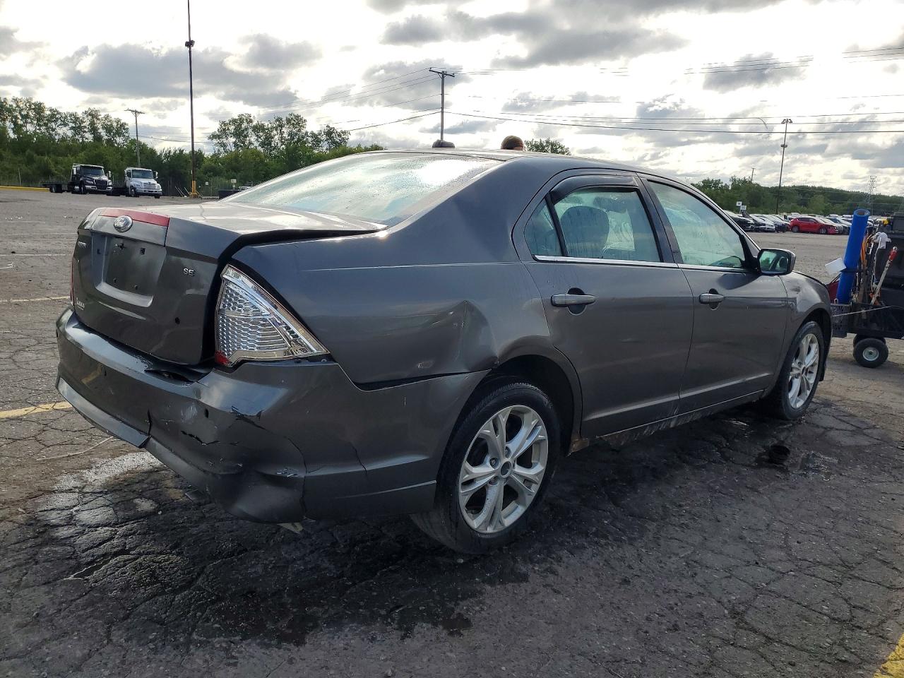 2012 Ford Fusion Se Gray vin: 3FAHP0HA9CR214068
