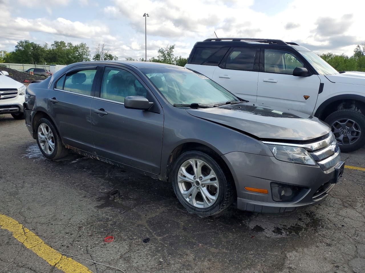 2012 Ford Fusion Se Gray vin: 3FAHP0HA9CR214068