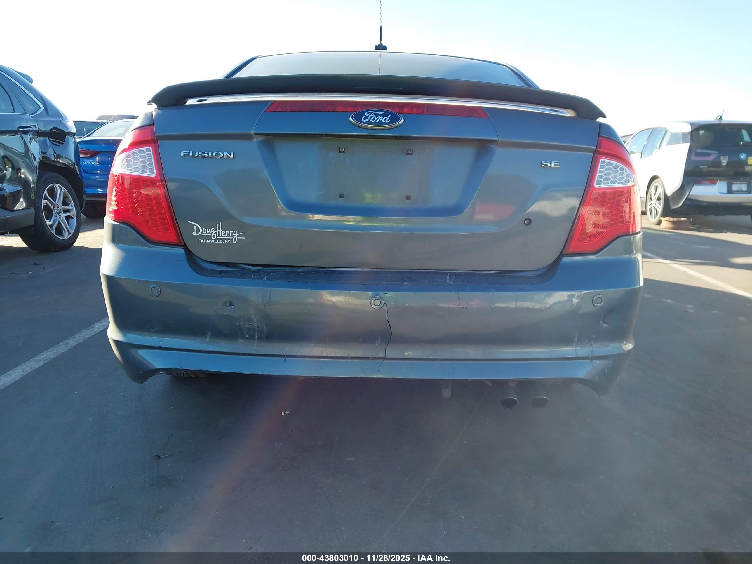 2012 Ford Fusion Se Light Blue vin: 3FAHP0HA9CR215754