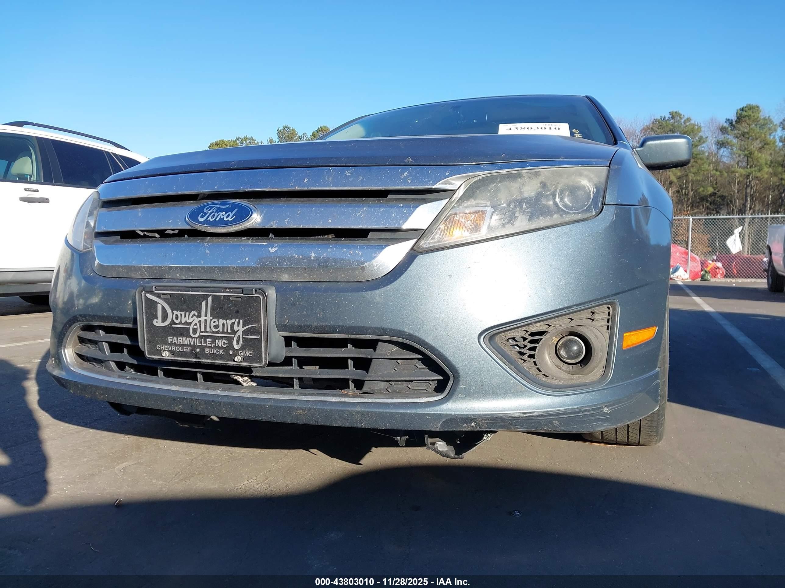 2012 Ford Fusion Se Light Blue vin: 3FAHP0HA9CR215754