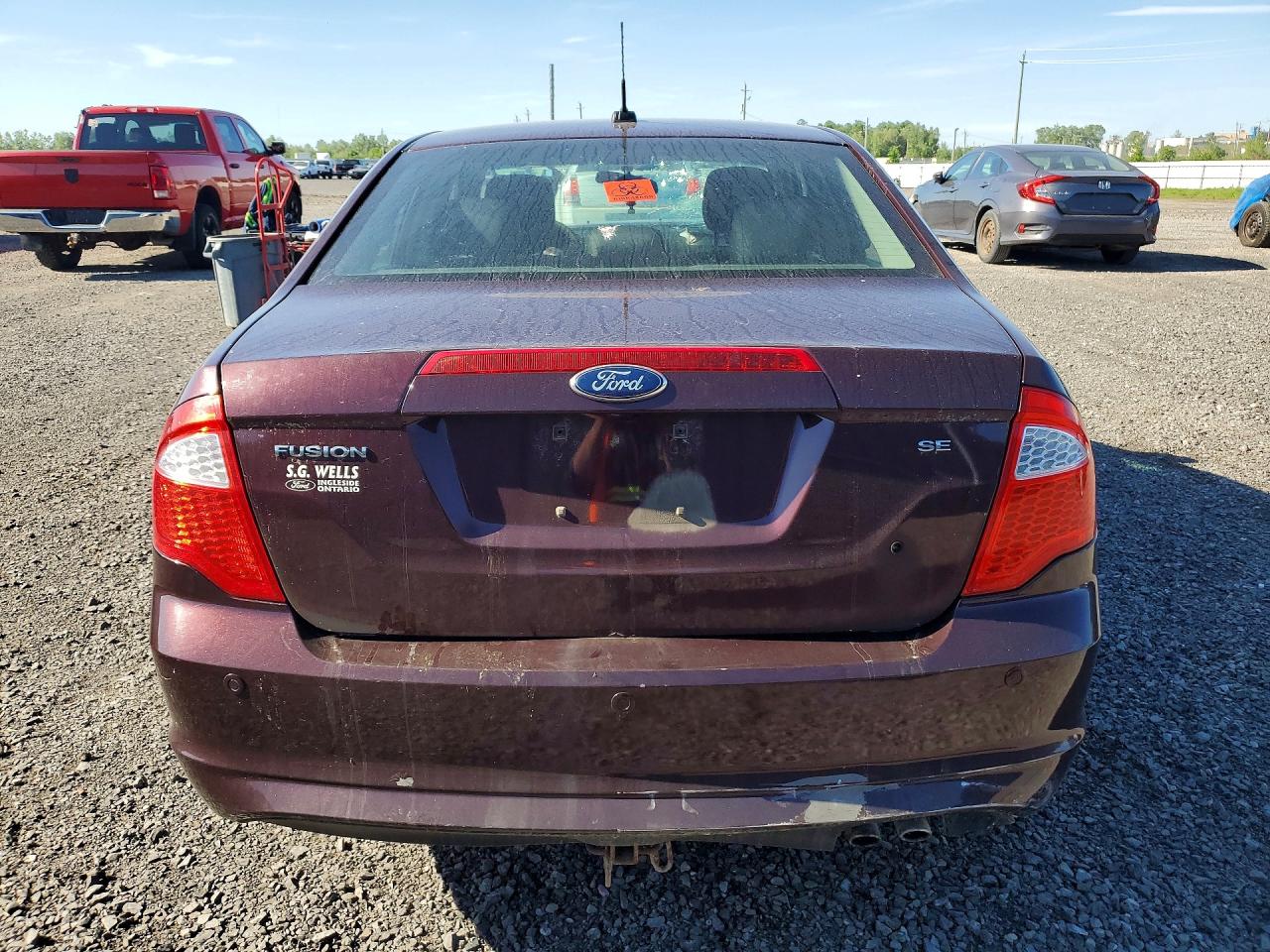 2012 Ford Fusion Se Red vin: 3FAHP0HA9CR227516