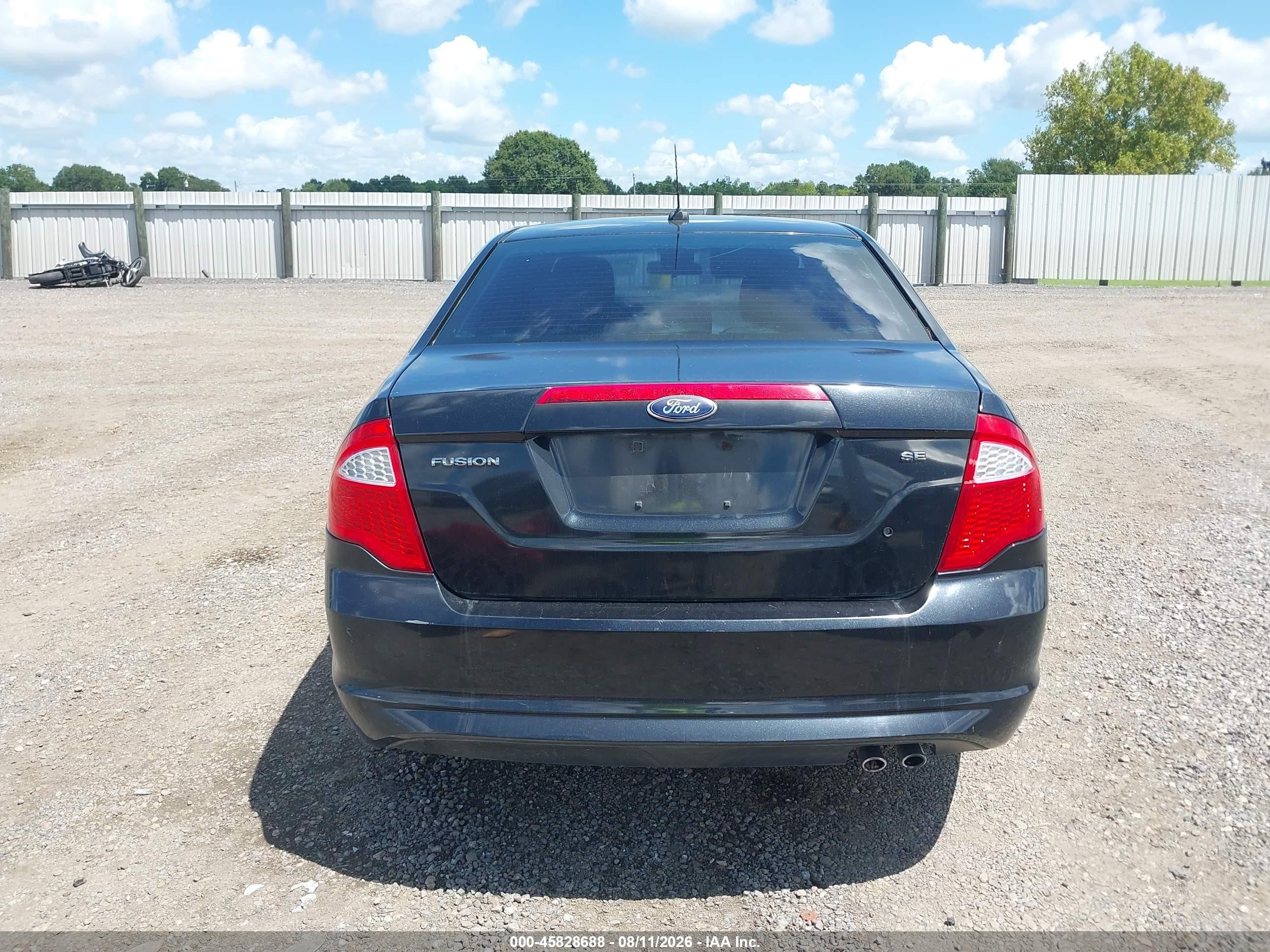 2012 Ford Fusion Se Black vin: 3FAHP0HA9CR269216
