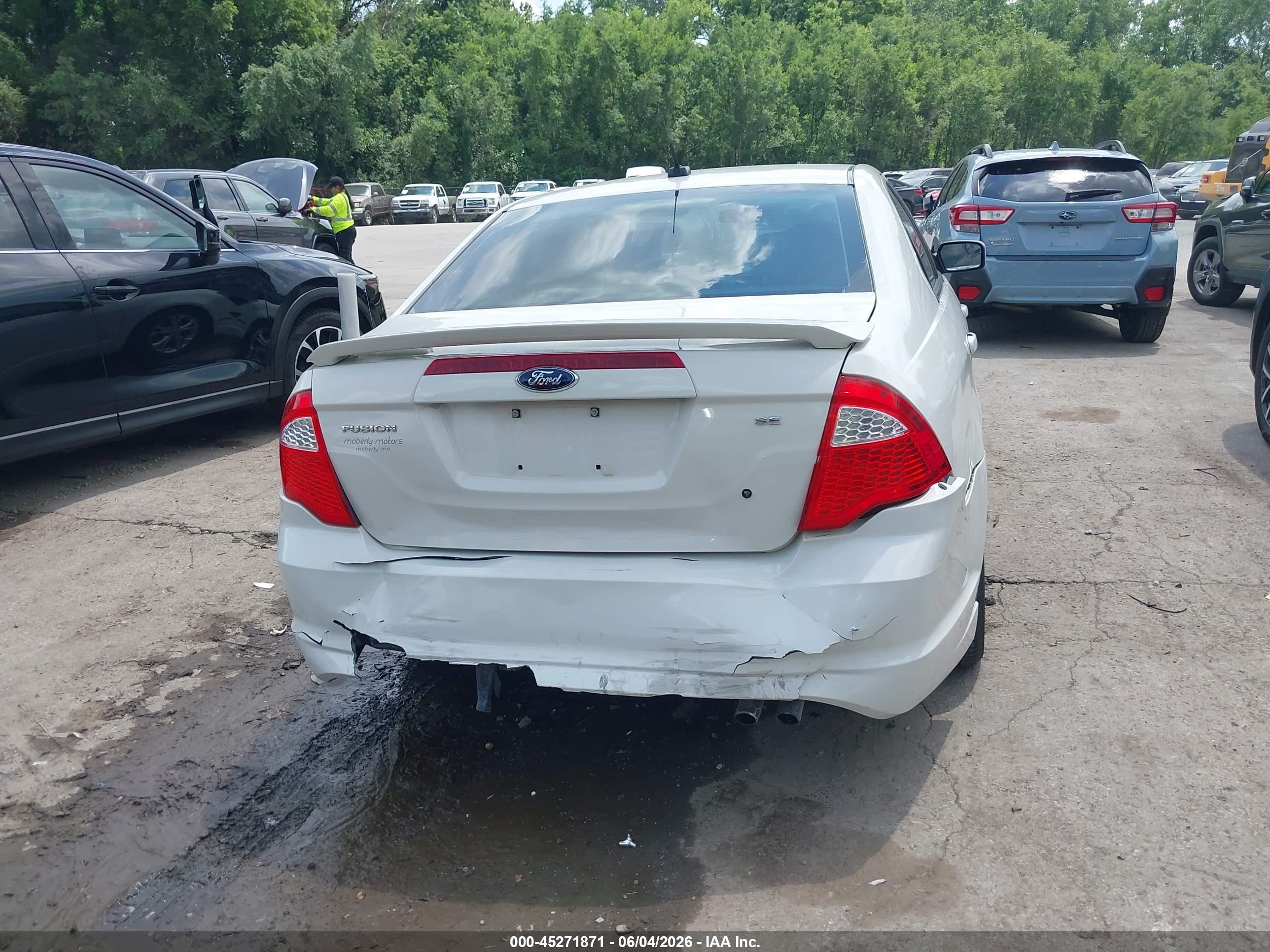 2012 Ford Fusion Se White vin: 3FAHP0HA9CR289725