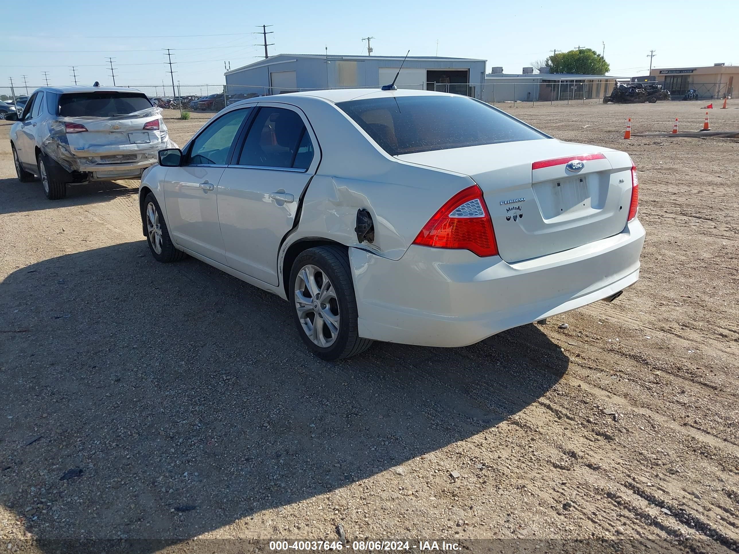 2012 Ford Fusion Se White vin: 3FAHP0HA9CR320083