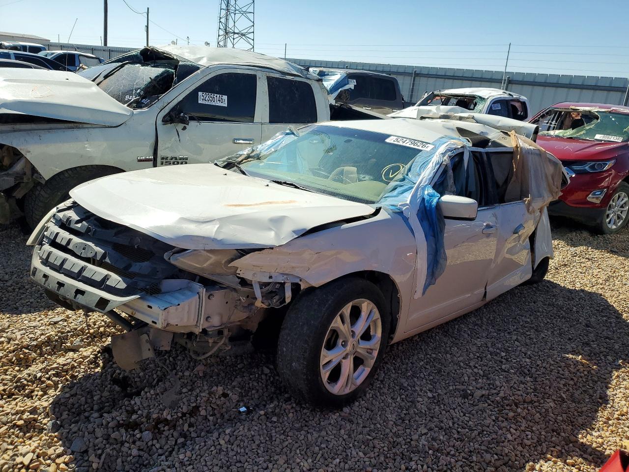 2012 Ford Fusion Se Белый vin: 3FAHP0HA9CR320083