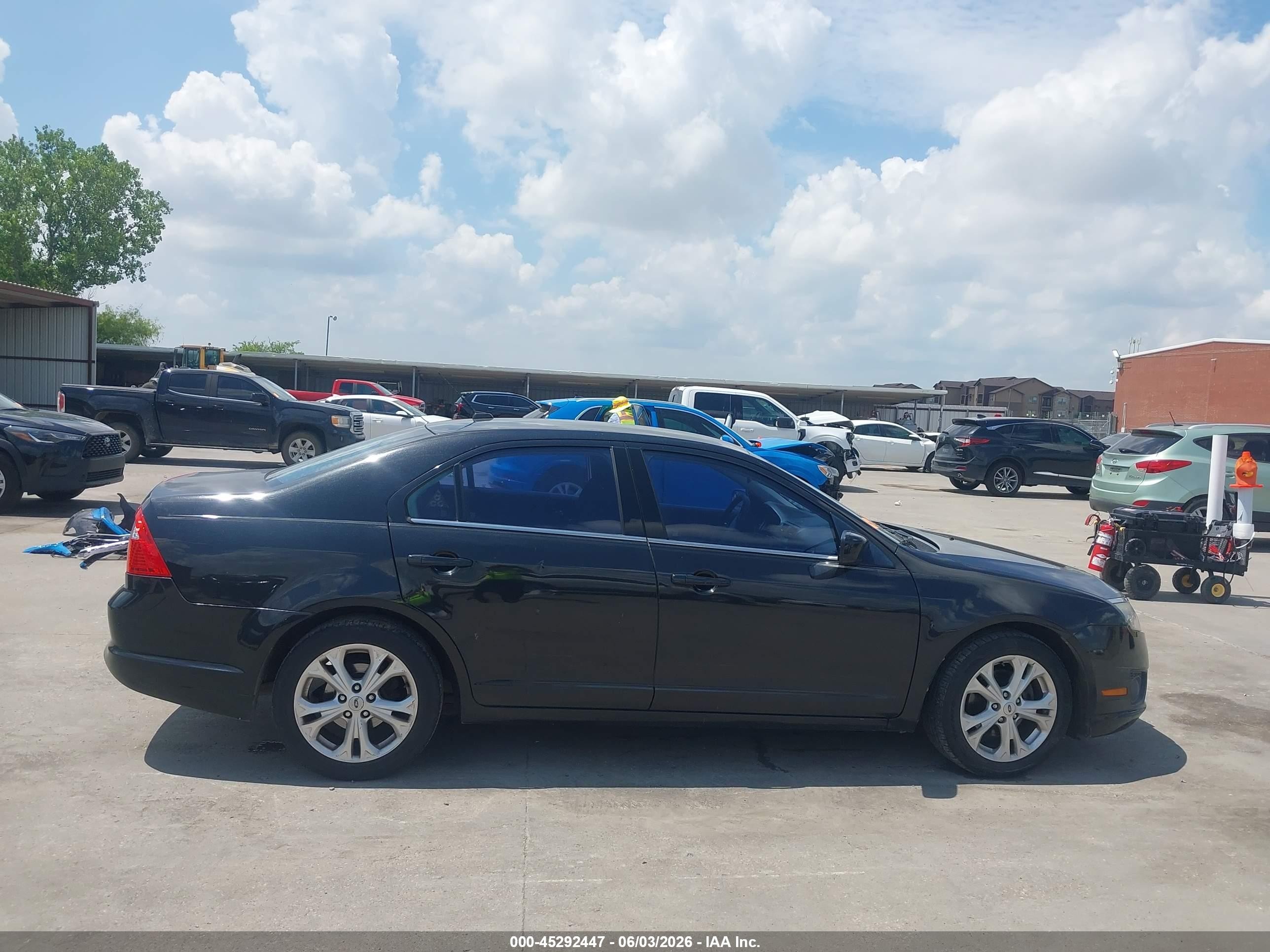 2012 Ford Fusion Se Black vin: 3FAHP0HA9CR354444
