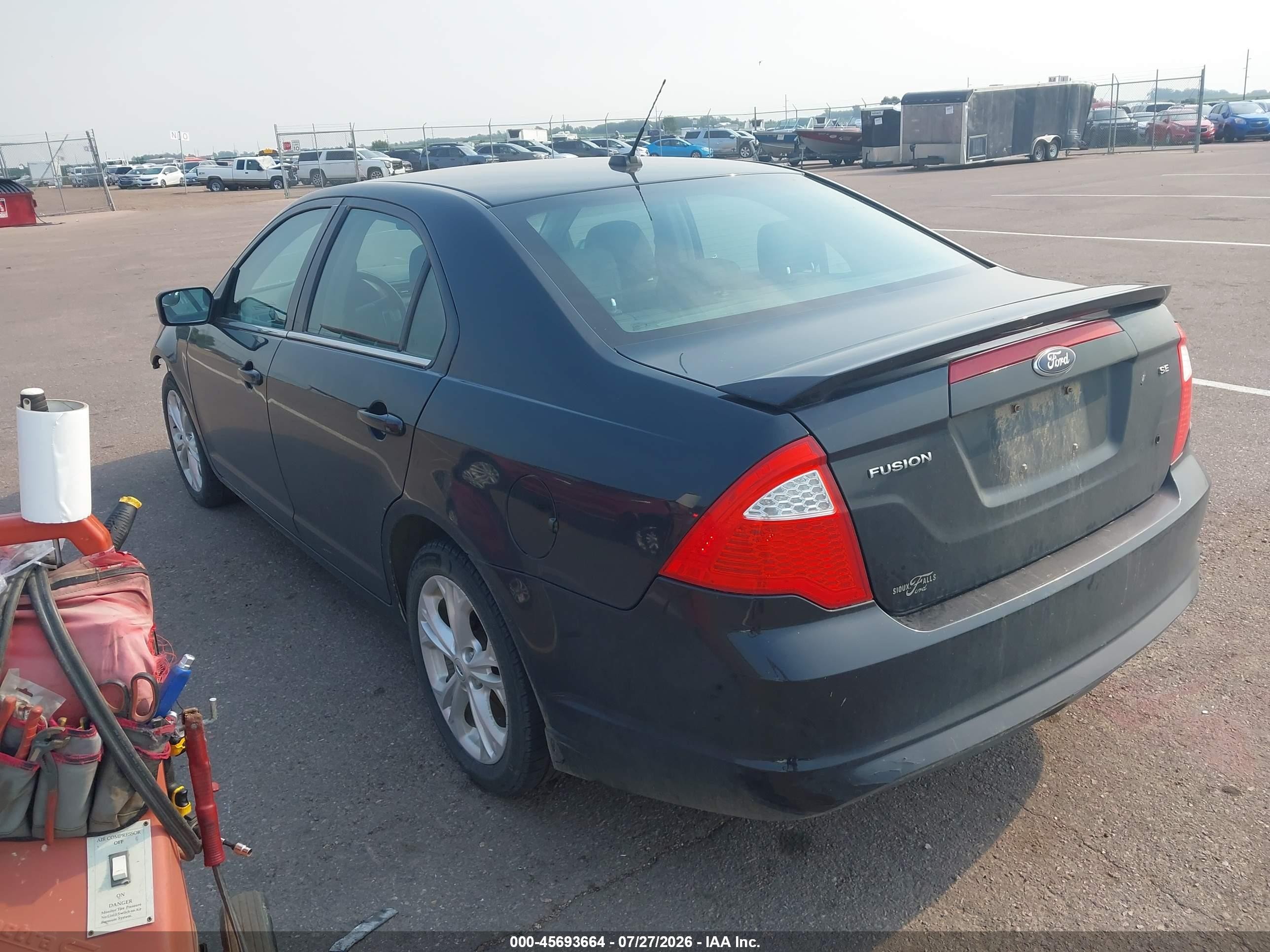 2012 Ford Fusion Se Черный vin: 3FAHP0HA9CR377643
