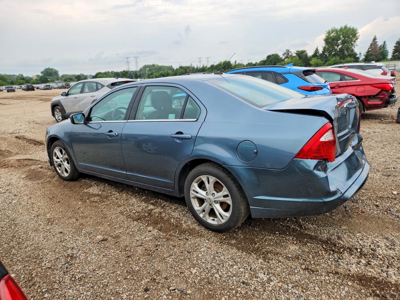 2012 Ford Fusion Se Blue vin: 3FAHP0HA9CR409118