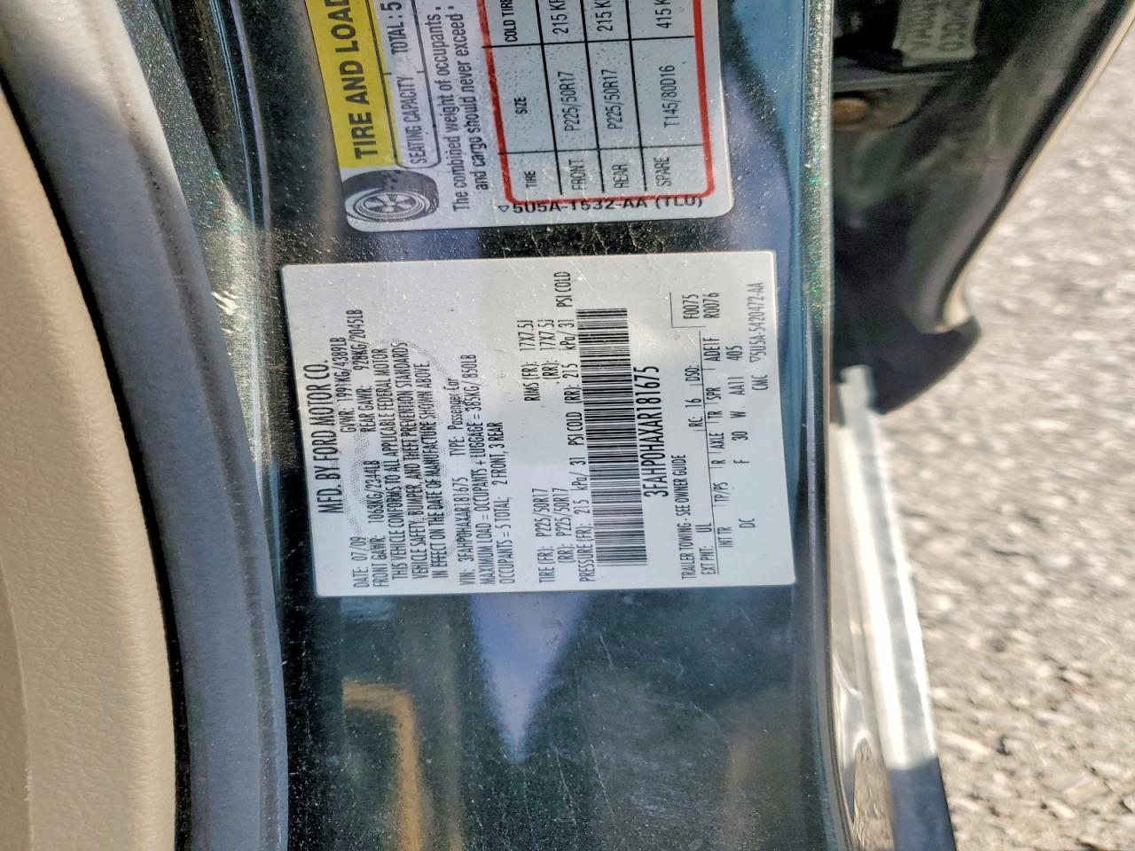 2010 Ford Fusion Se Gray vin: 3FAHP0HAXAR181675