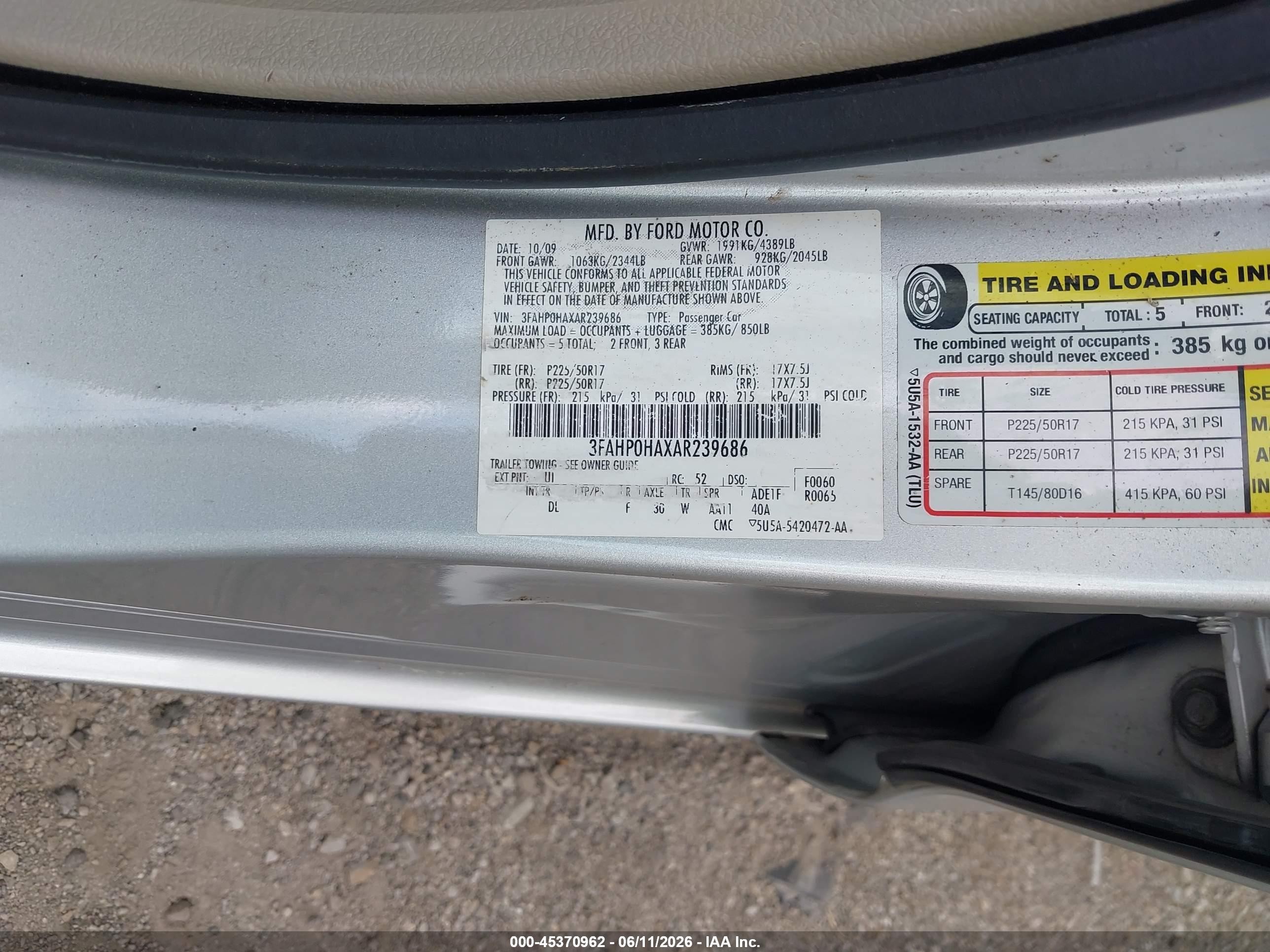 2010 Ford Fusion Se Серебряный vin: 3FAHP0HAXAR239686