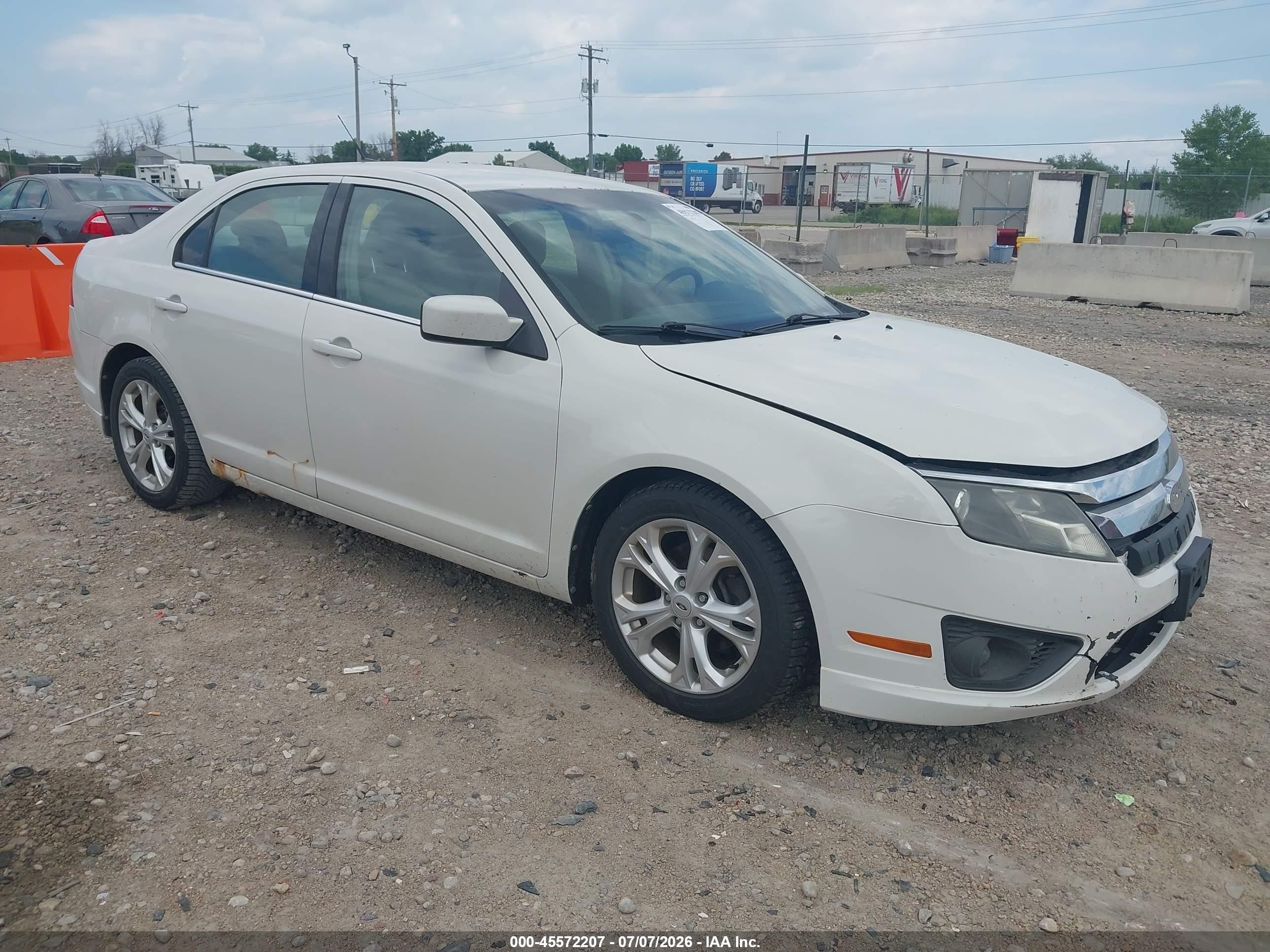 2010 Ford Fusion Se White vin: 3FAHP0HAXAR242491