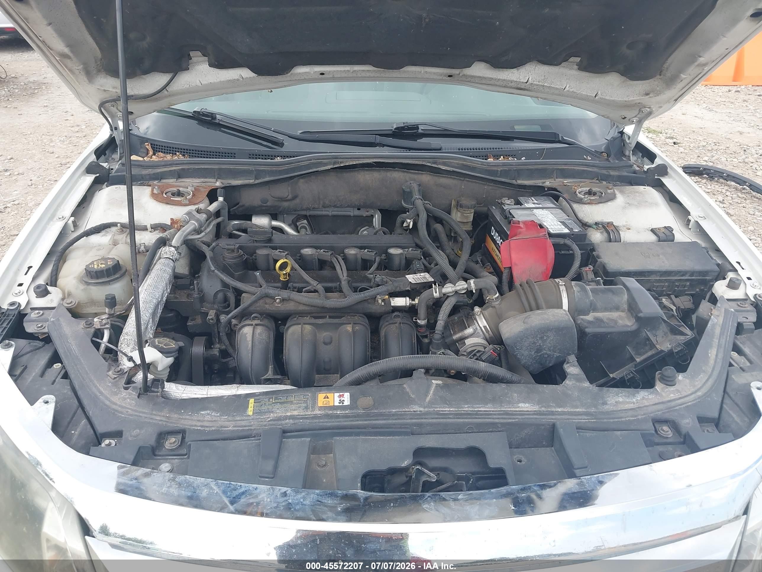 2010 Ford Fusion Se White vin: 3FAHP0HAXAR242491