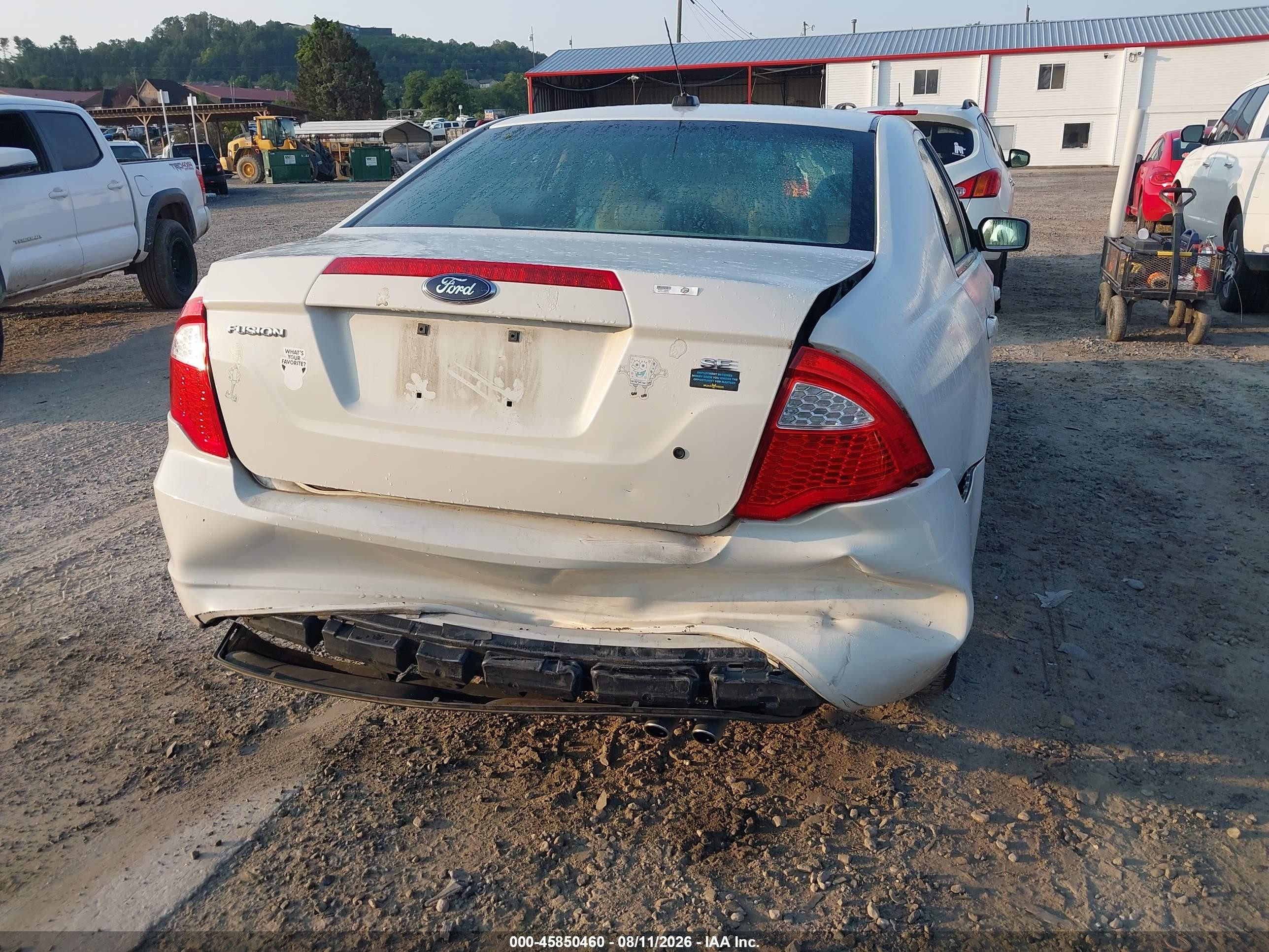 2010 Ford Fusion Se White vin: 3FAHP0HAXAR308022