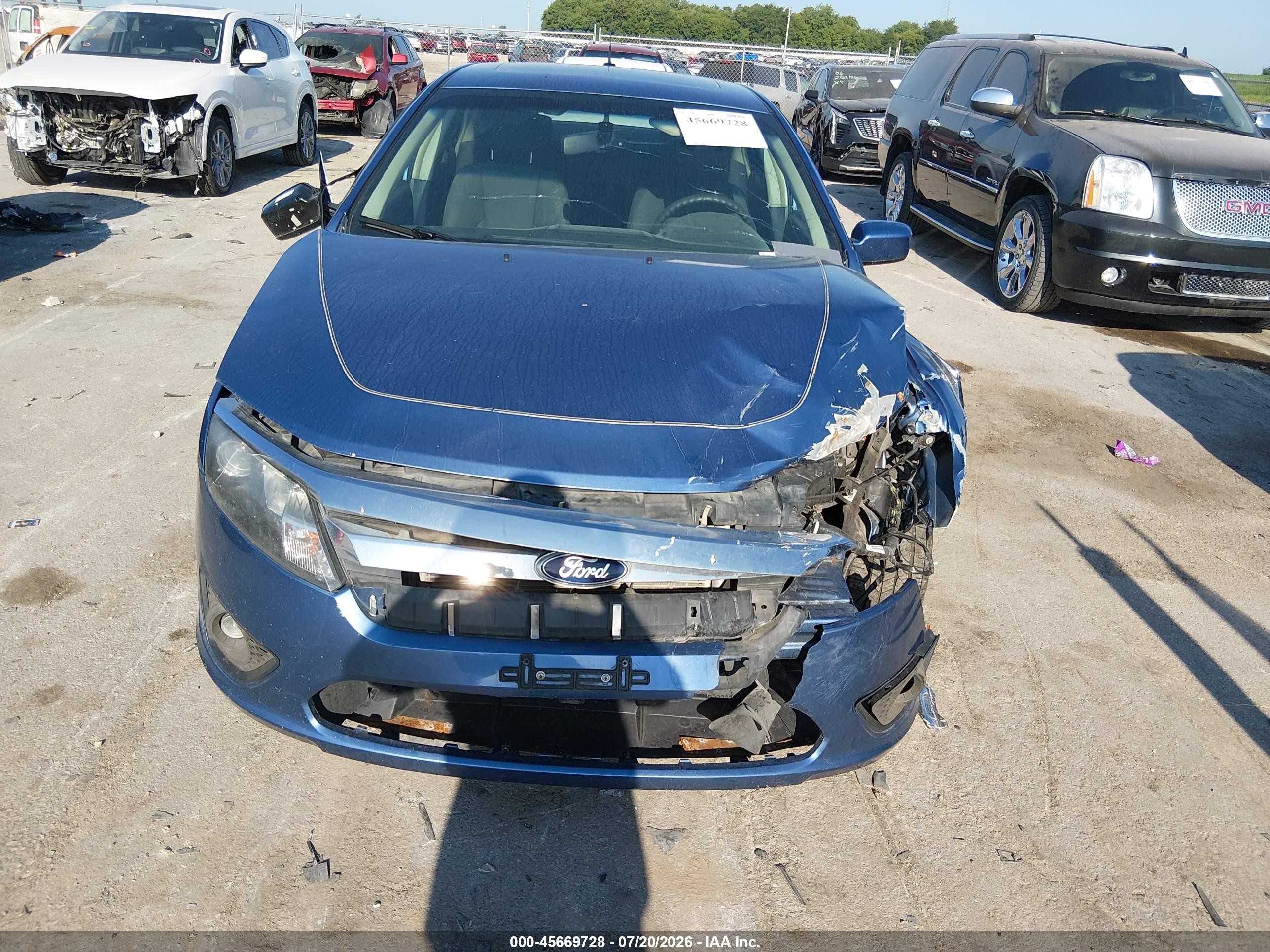 2010 Ford Fusion Se Blue vin: 3FAHP0HAXAR324513