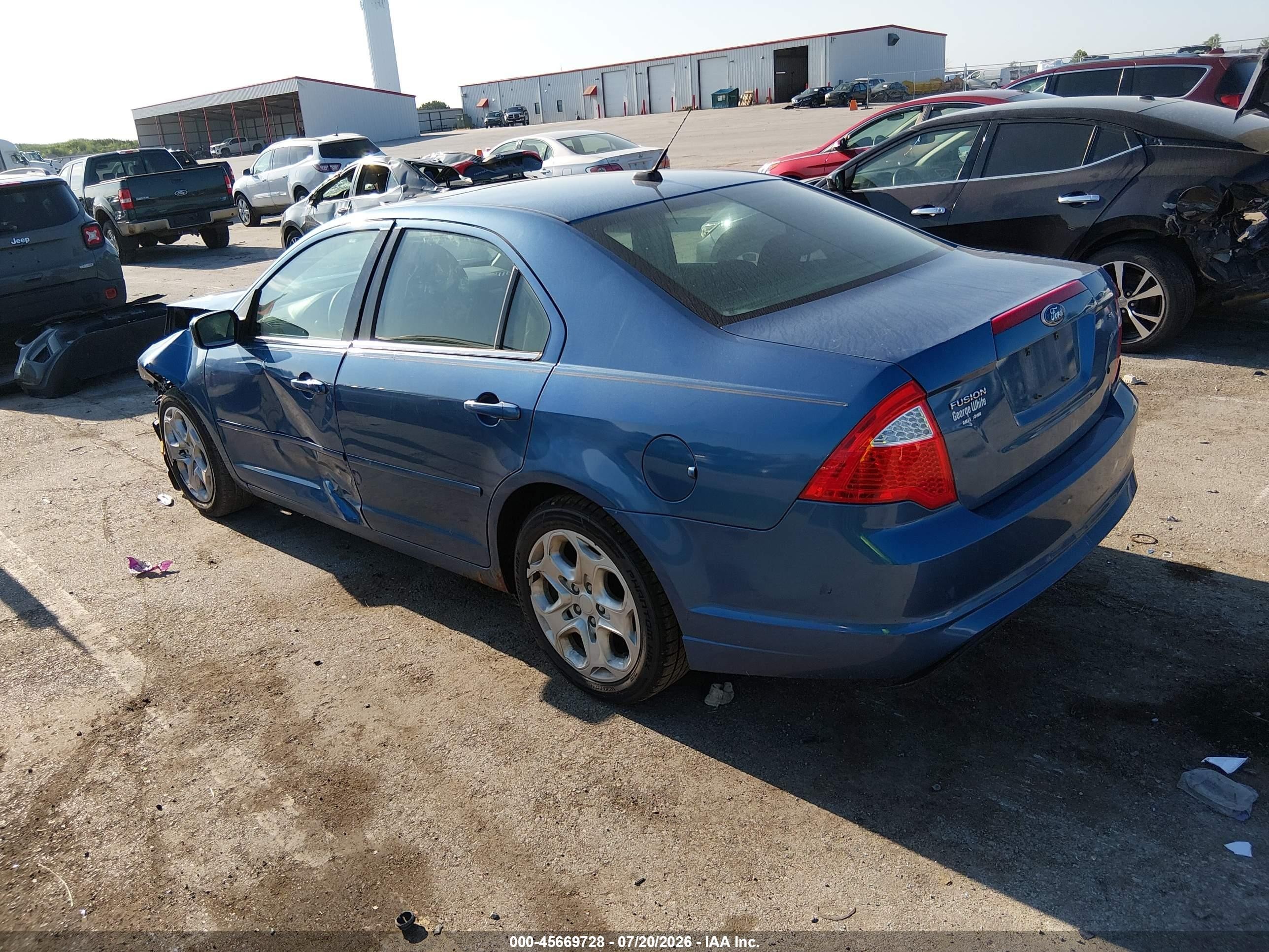 2010 Ford Fusion Se Blue vin: 3FAHP0HAXAR324513