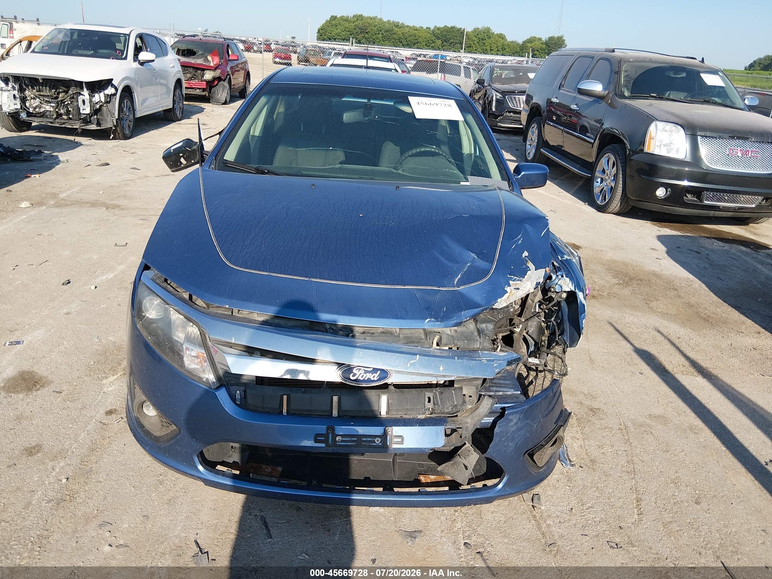 2010 Ford Fusion Se Blue vin: 3FAHP0HAXAR324513