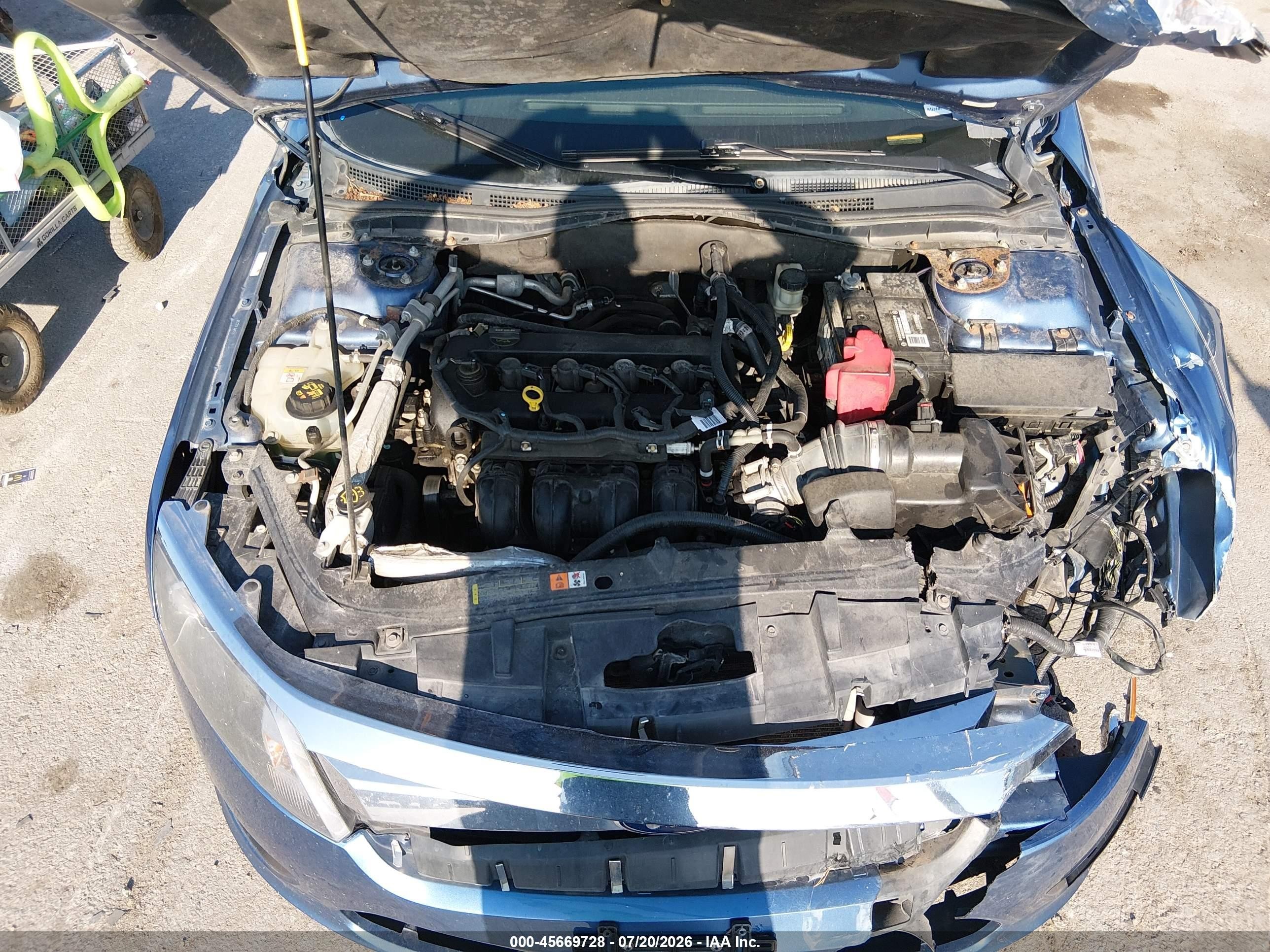 2010 Ford Fusion Se Blue vin: 3FAHP0HAXAR324513