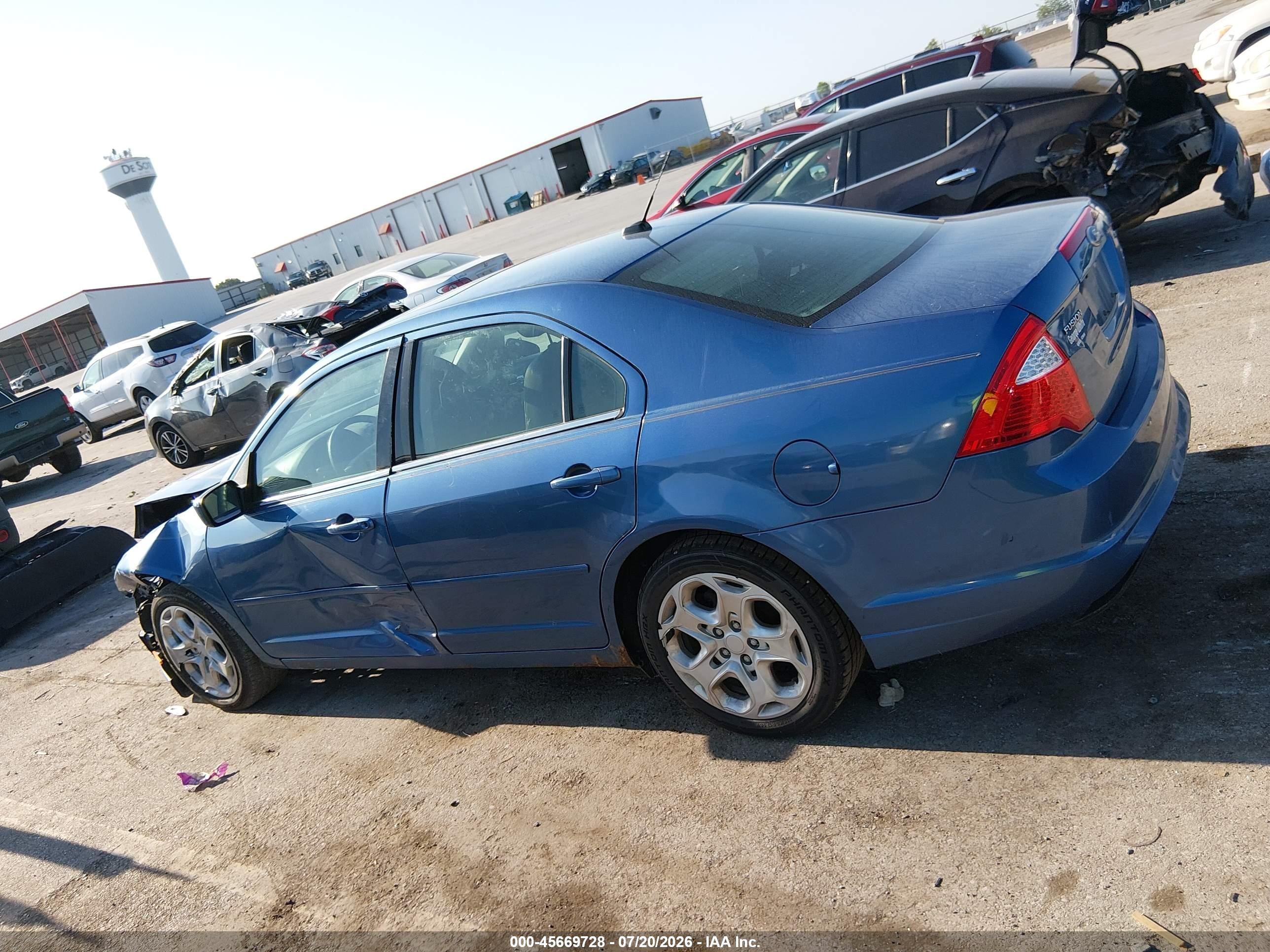2010 Ford Fusion Se Blue vin: 3FAHP0HAXAR324513