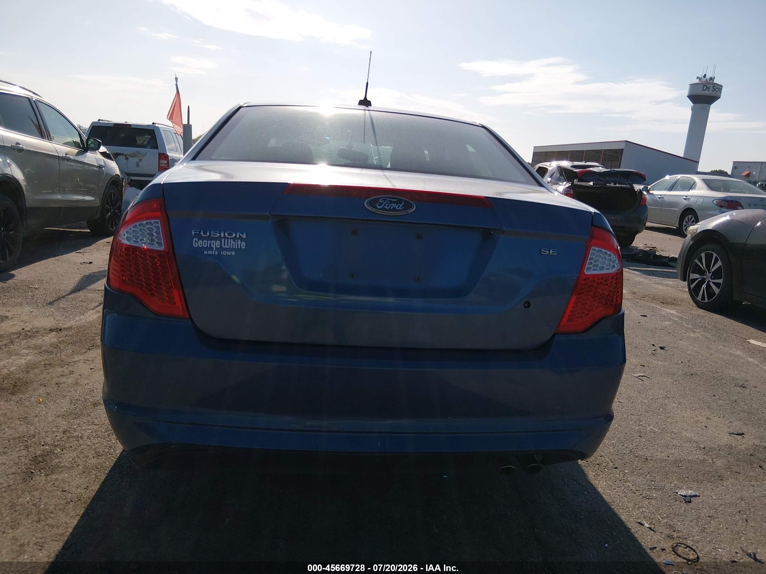 2010 Ford Fusion Se Blue vin: 3FAHP0HAXAR324513