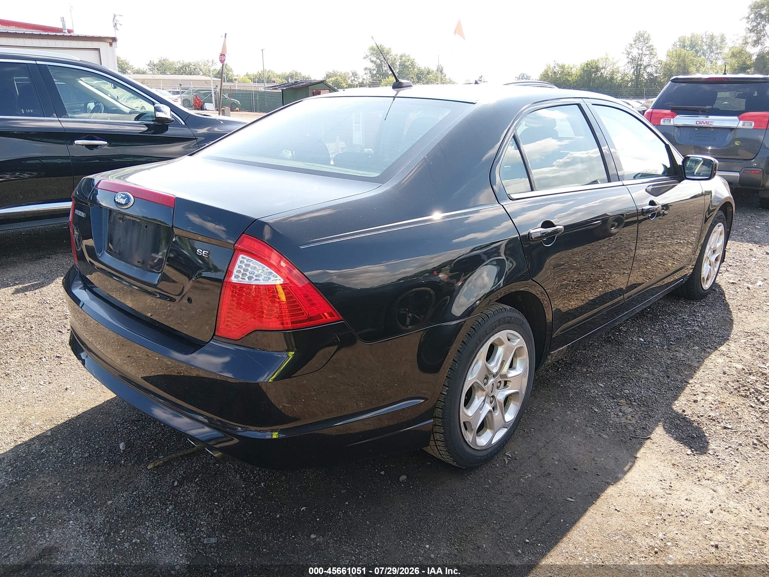 2010 Ford Fusion Se Black vin: 3FAHP0HAXAR327797