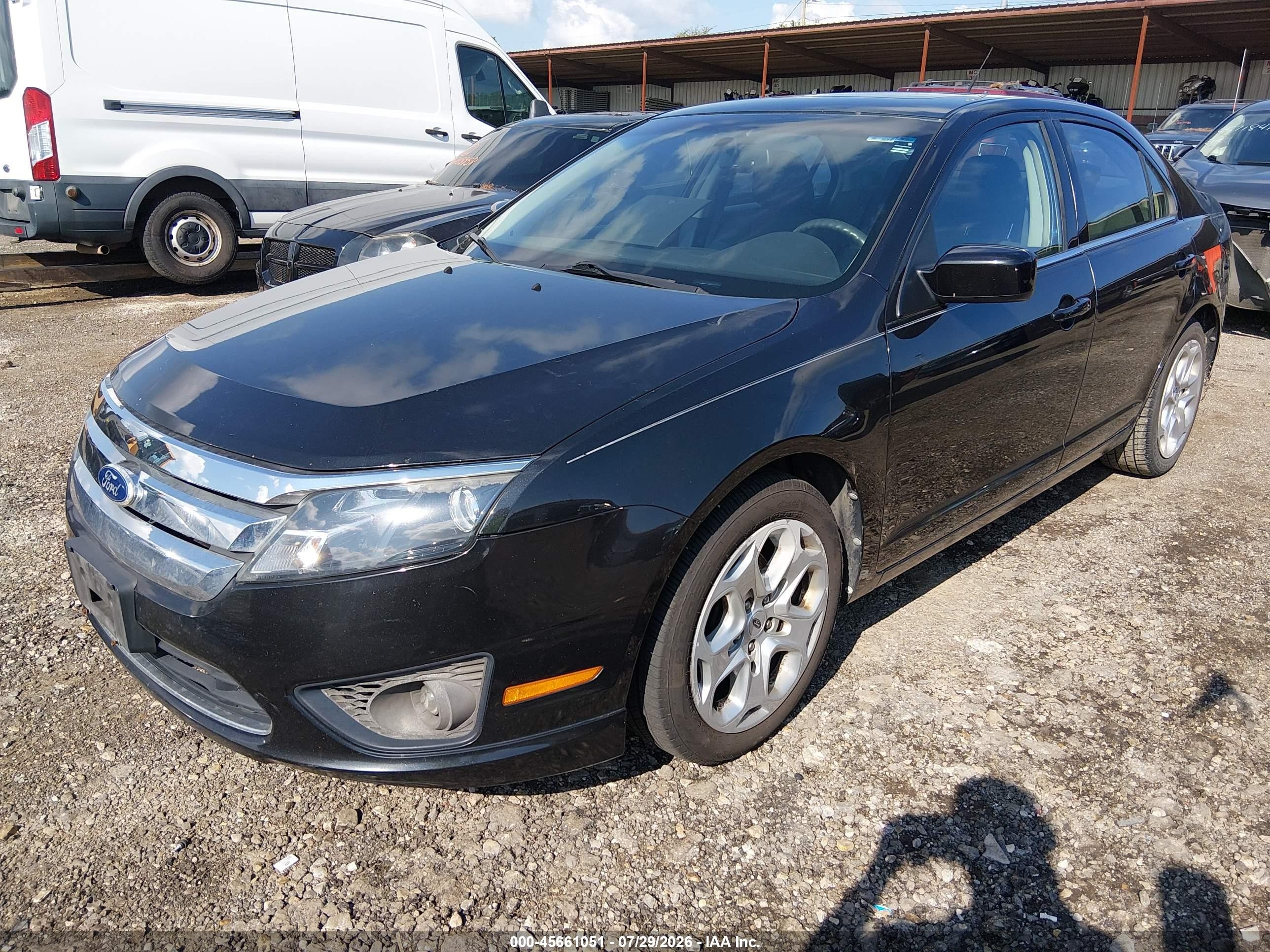 2010 Ford Fusion Se Black vin: 3FAHP0HAXAR327797