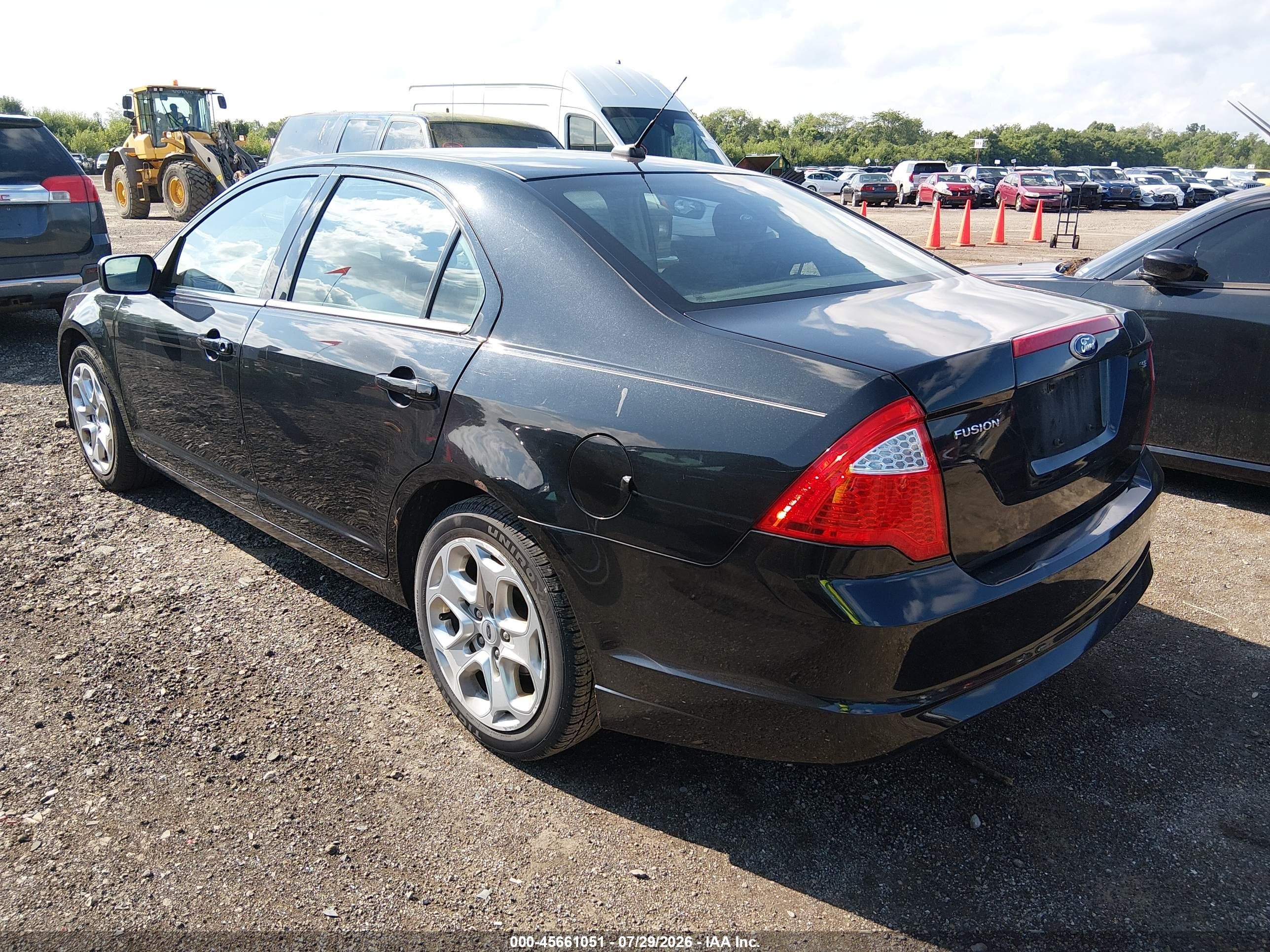 2010 Ford Fusion Se Black vin: 3FAHP0HAXAR327797