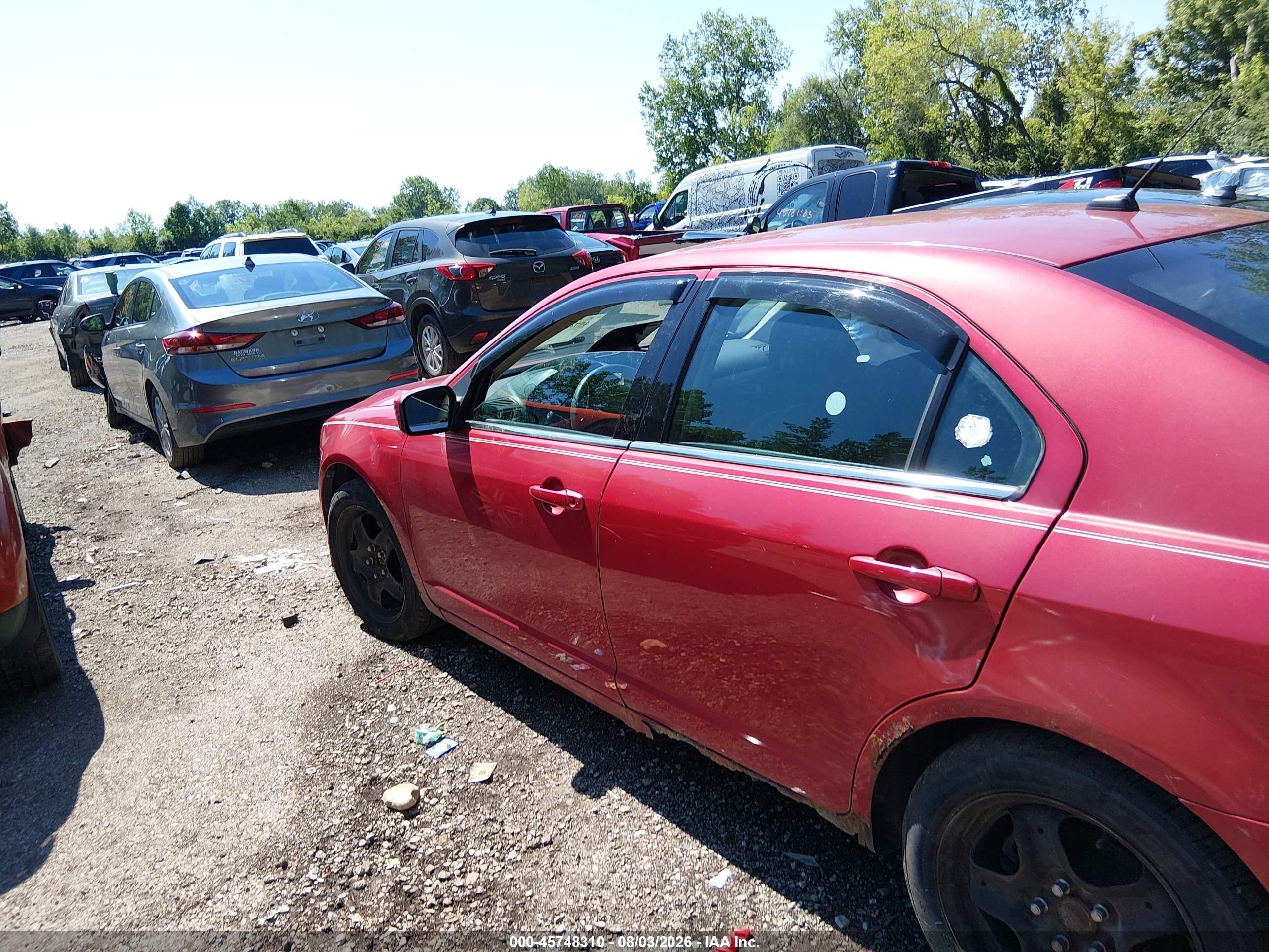 2010 Ford Fusion Se Red vin: 3FAHP0HAXAR348472