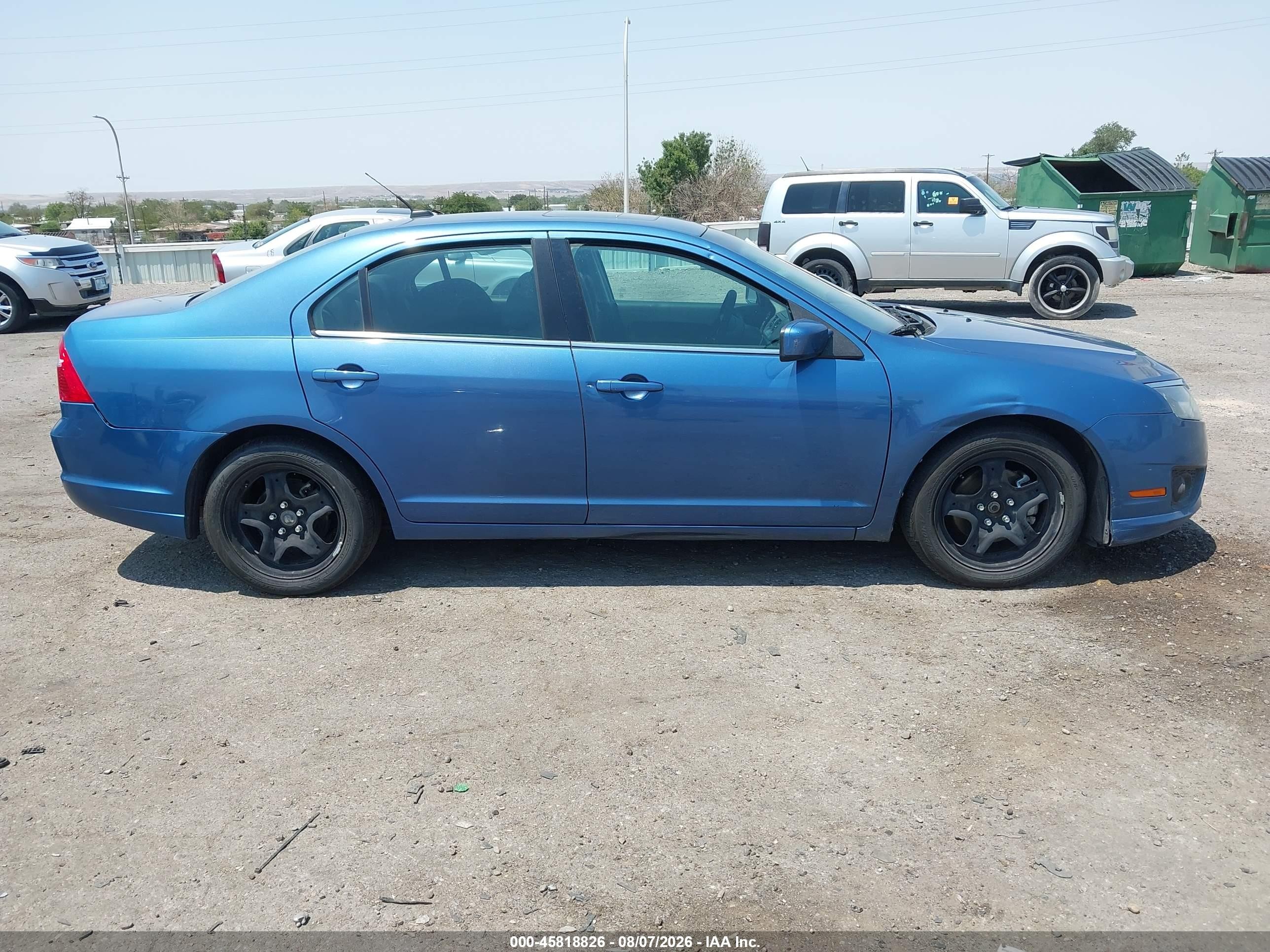 2010 Ford Fusion Se Blue vin: 3FAHP0HAXAR394495