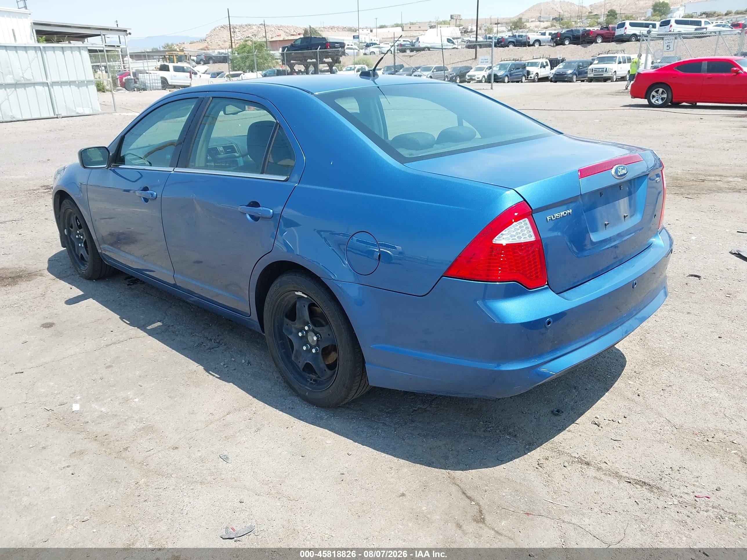 2010 Ford Fusion Se Blue vin: 3FAHP0HAXAR394495