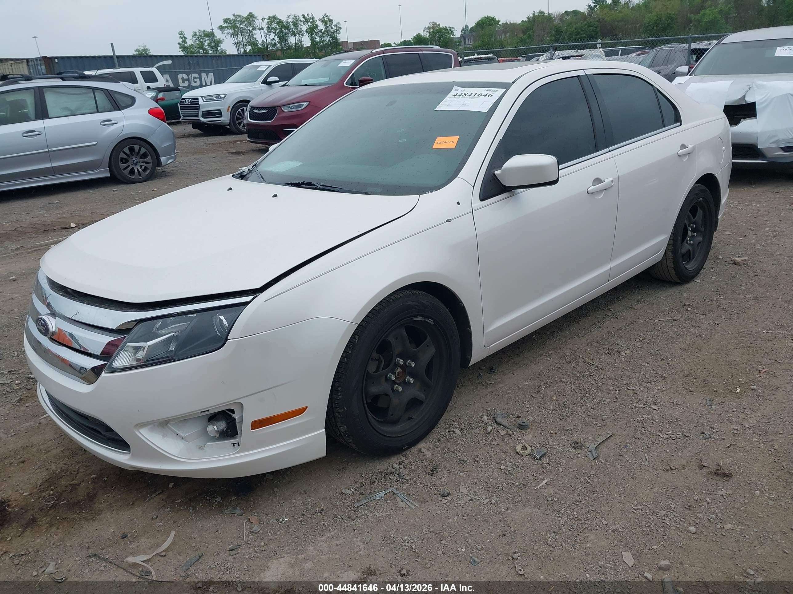 2010 Ford Fusion Se White vin: 3FAHP0HAXAR410047