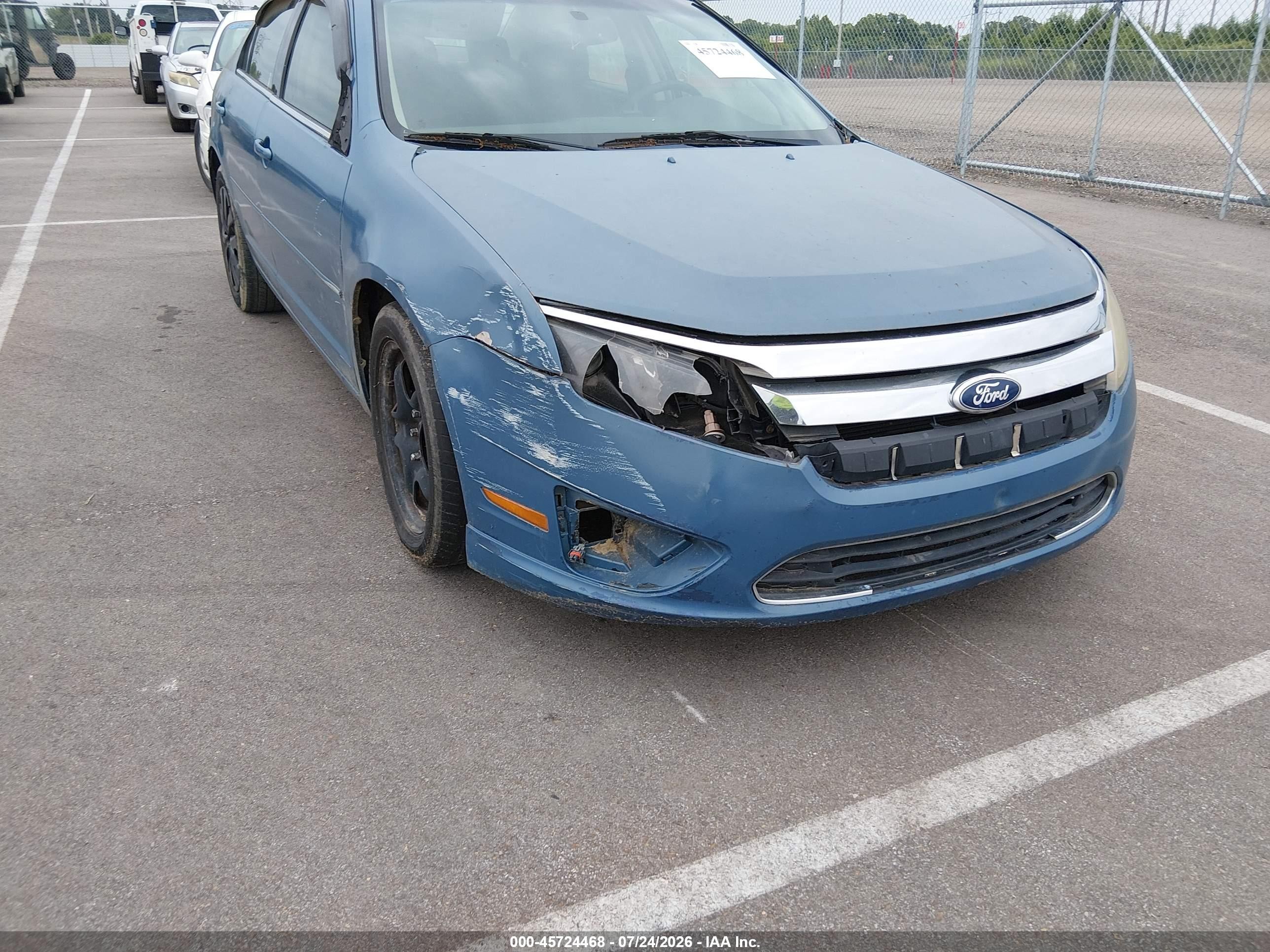 2010 Ford Fusion Se Blue vin: 3FAHP0HAXAR414566