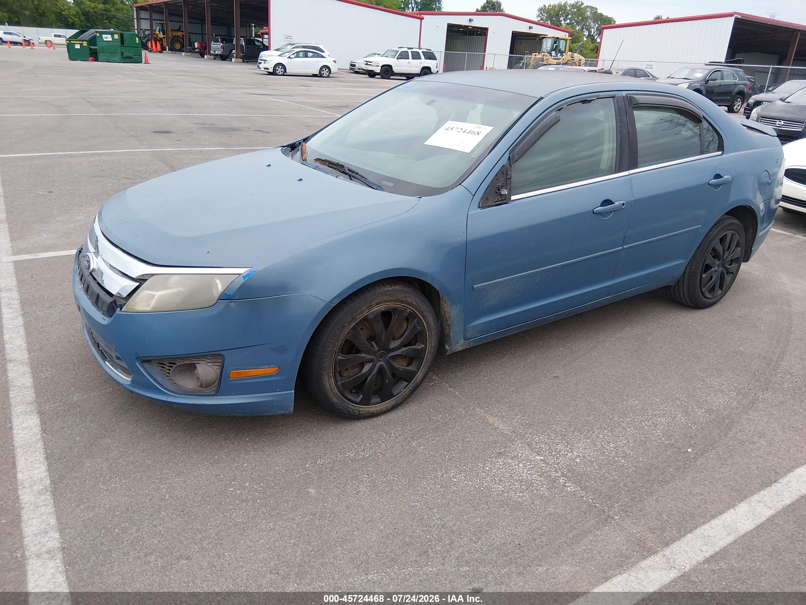 2010 Ford Fusion Se Blue vin: 3FAHP0HAXAR414566