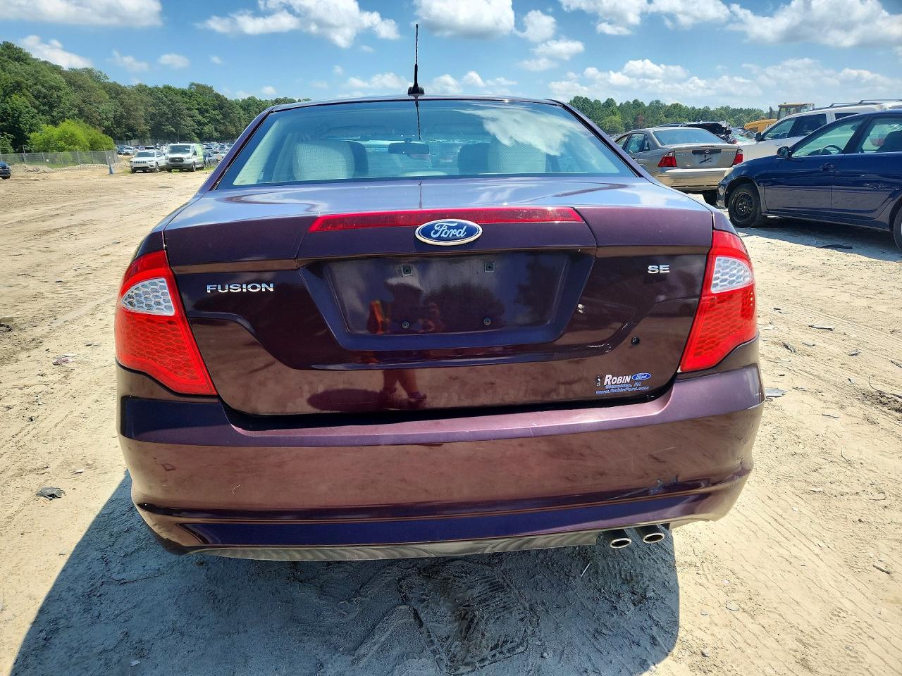 2011 Ford Fusion Se Burgundy vin: 3FAHP0HAXBR102393