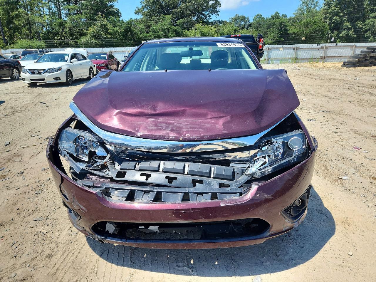 2011 Ford Fusion Se Burgundy vin: 3FAHP0HAXBR102393