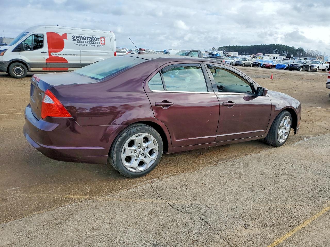 2011 Ford Fusion Se Burgundy vin: 3FAHP0HAXBR176803