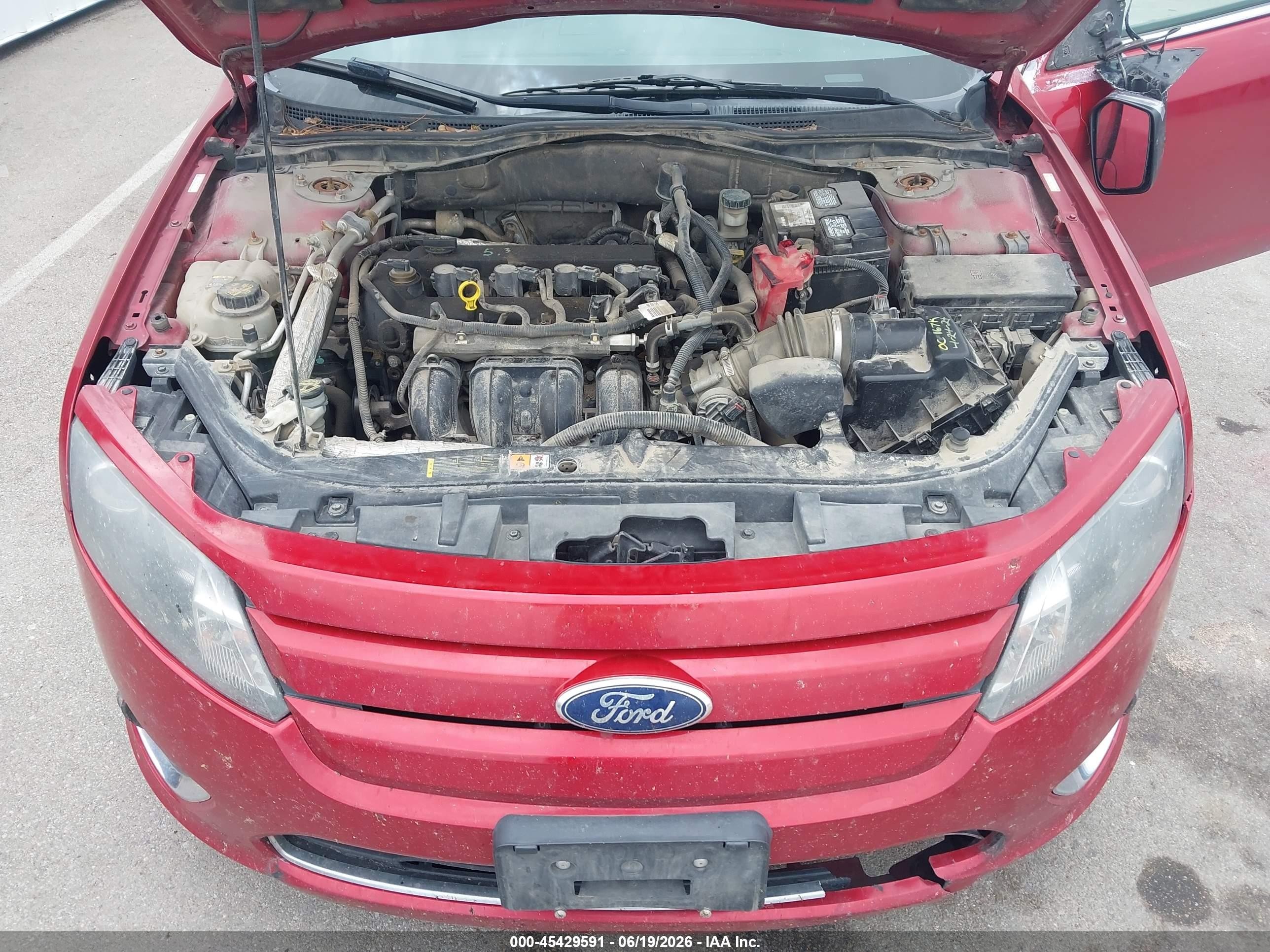 2011 Ford Fusion Se Red vin: 3FAHP0HAXBR184643