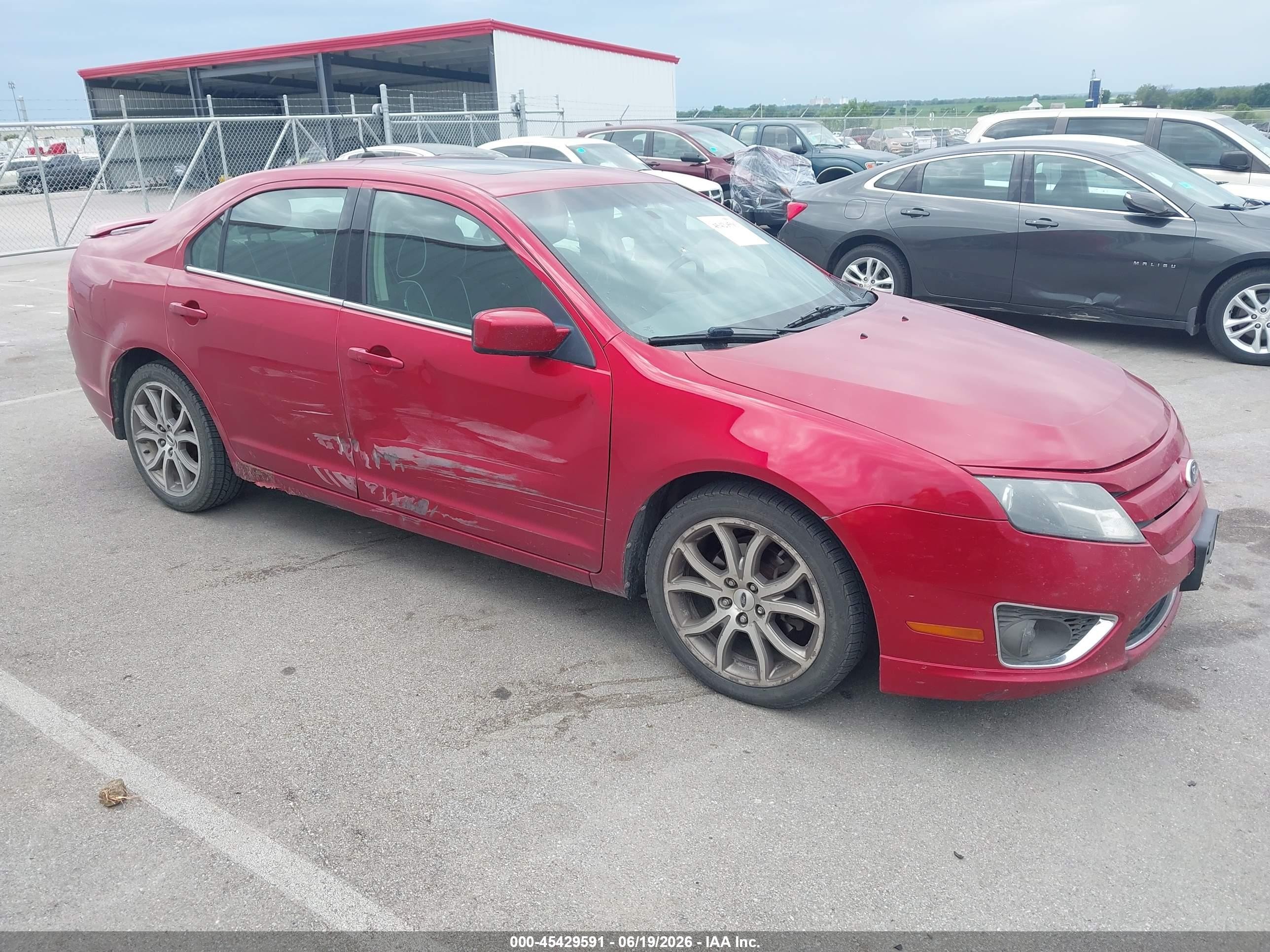 2011 Ford Fusion Se Red vin: 3FAHP0HAXBR184643