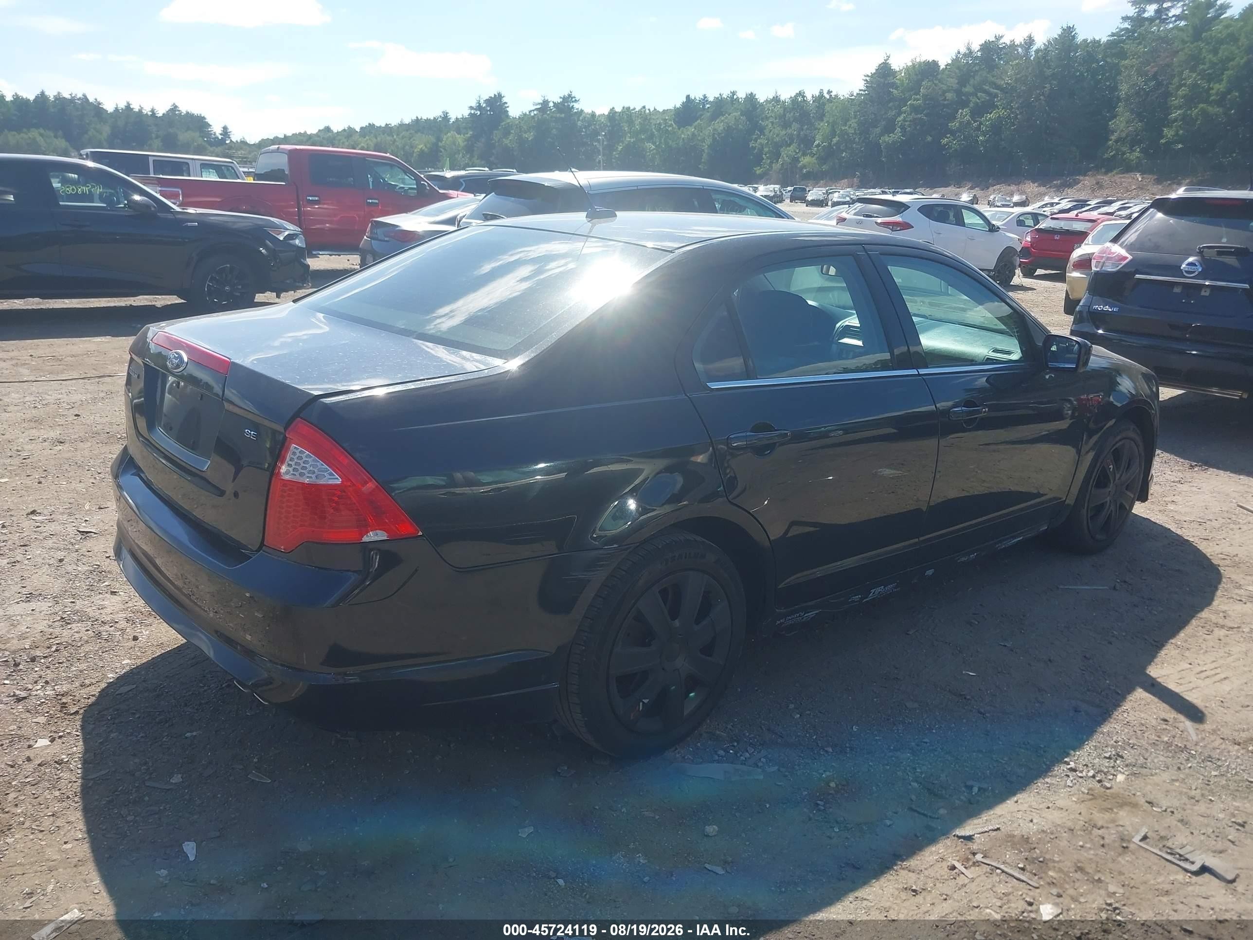 2011 Ford Fusion Se Black vin: 3FAHP0HAXBR213865