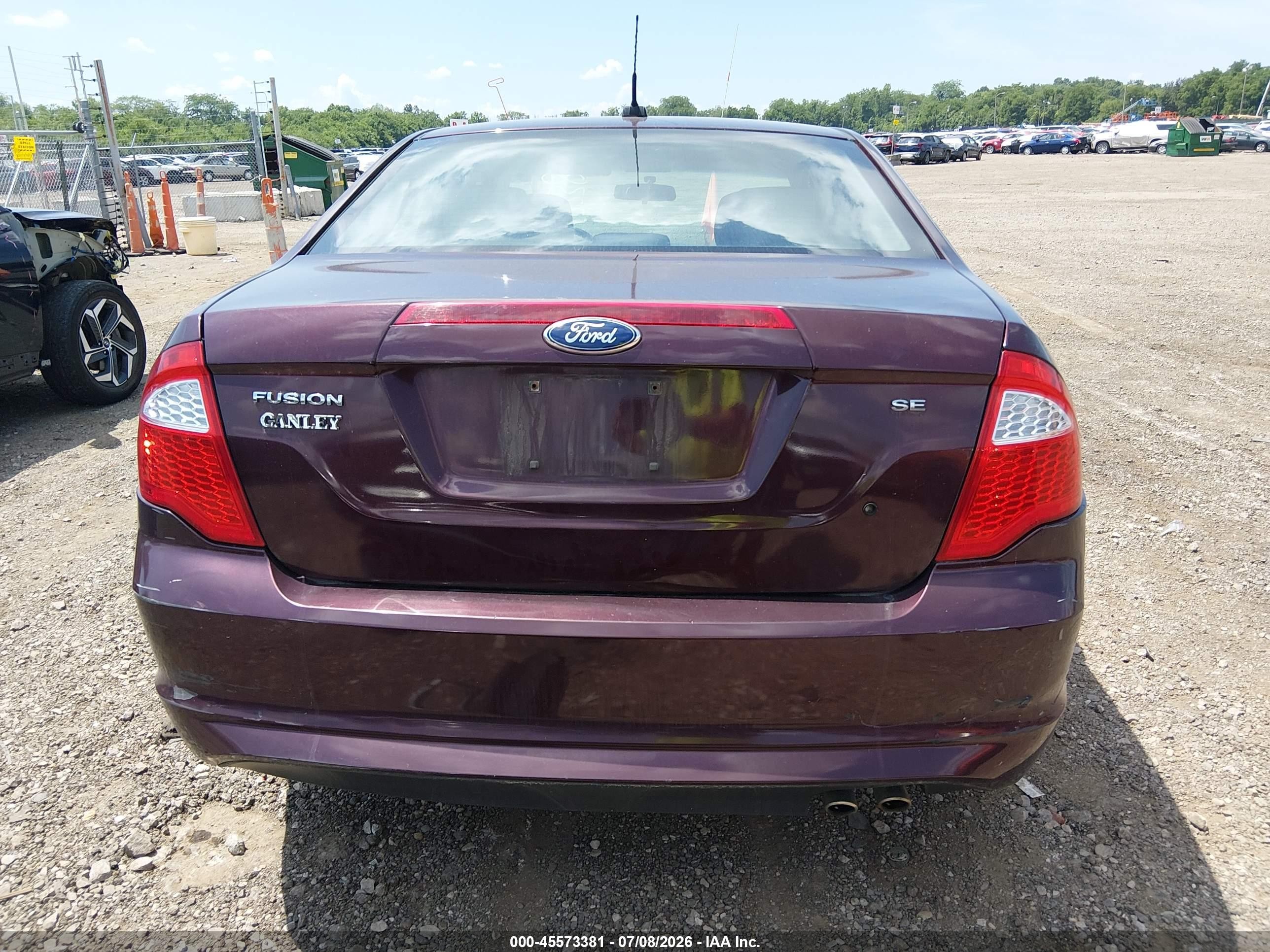 2011 Ford Fusion Se Maroon vin: 3FAHP0HAXBR246655