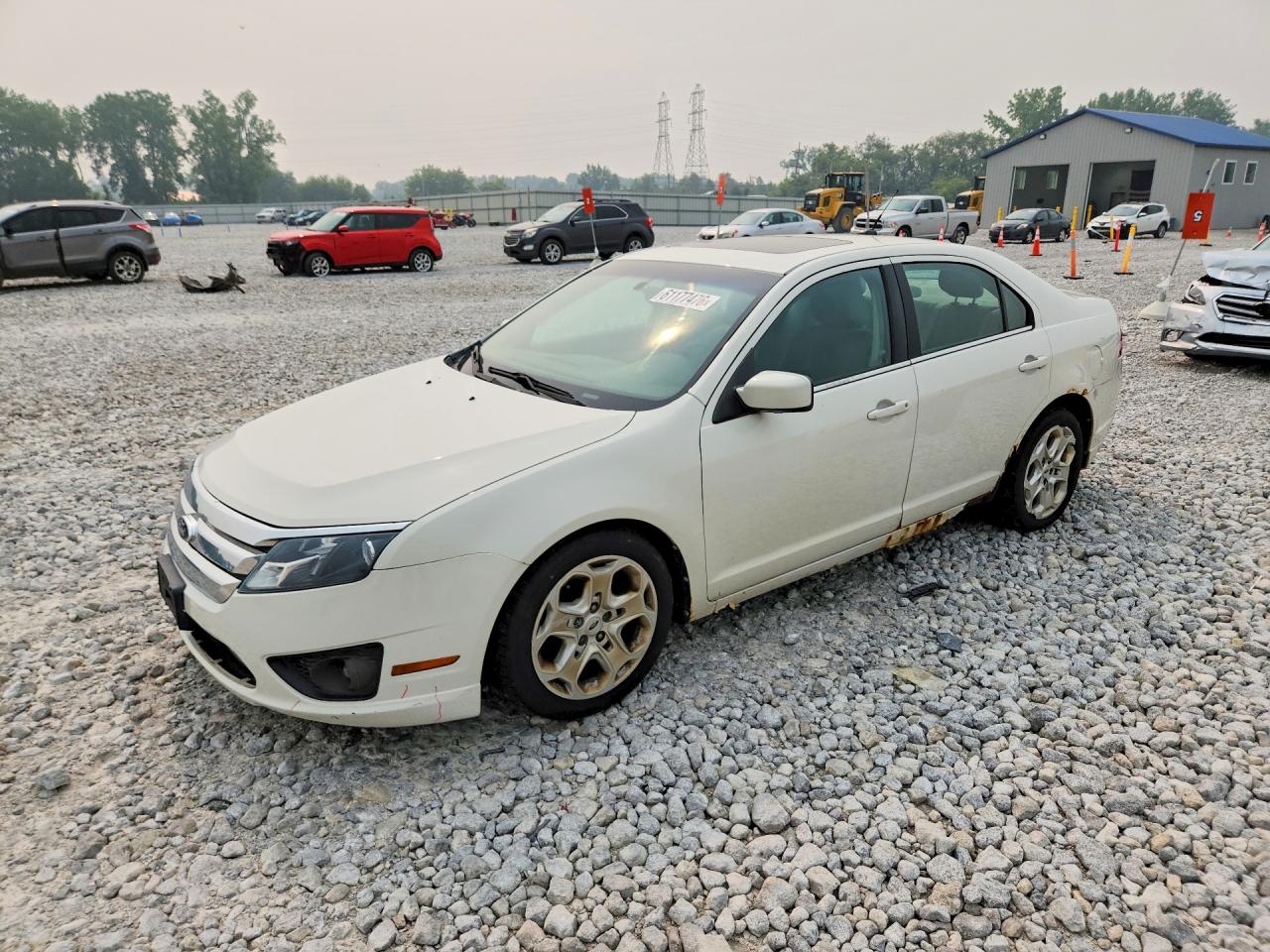 2011 Ford Fusion Se White vin: 3FAHP0HAXBR285407
