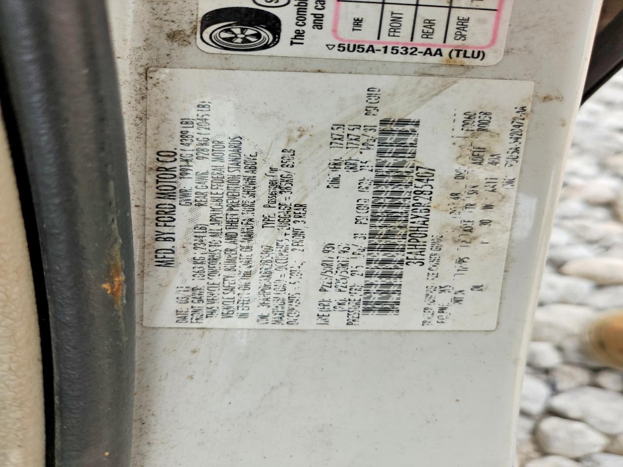 2011 Ford Fusion Se Белый vin: 3FAHP0HAXBR285407