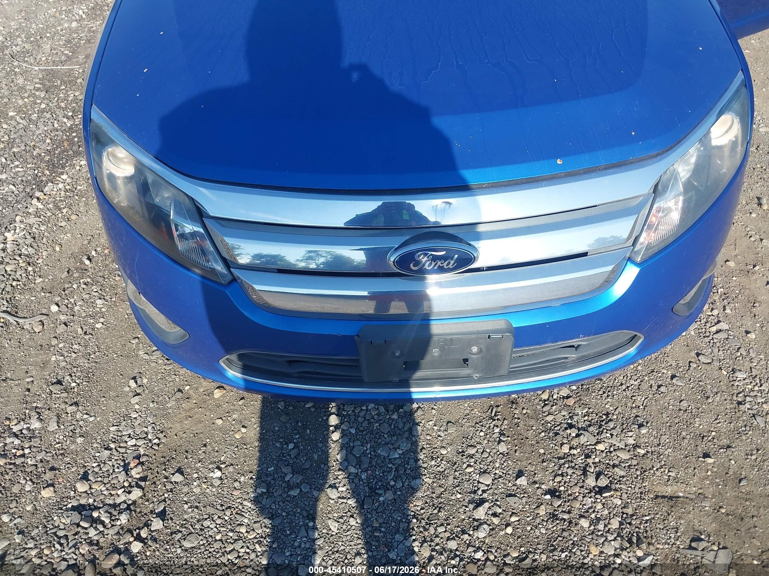 2011 Ford Fusion Se Blue vin: 3FAHP0HAXBR340017